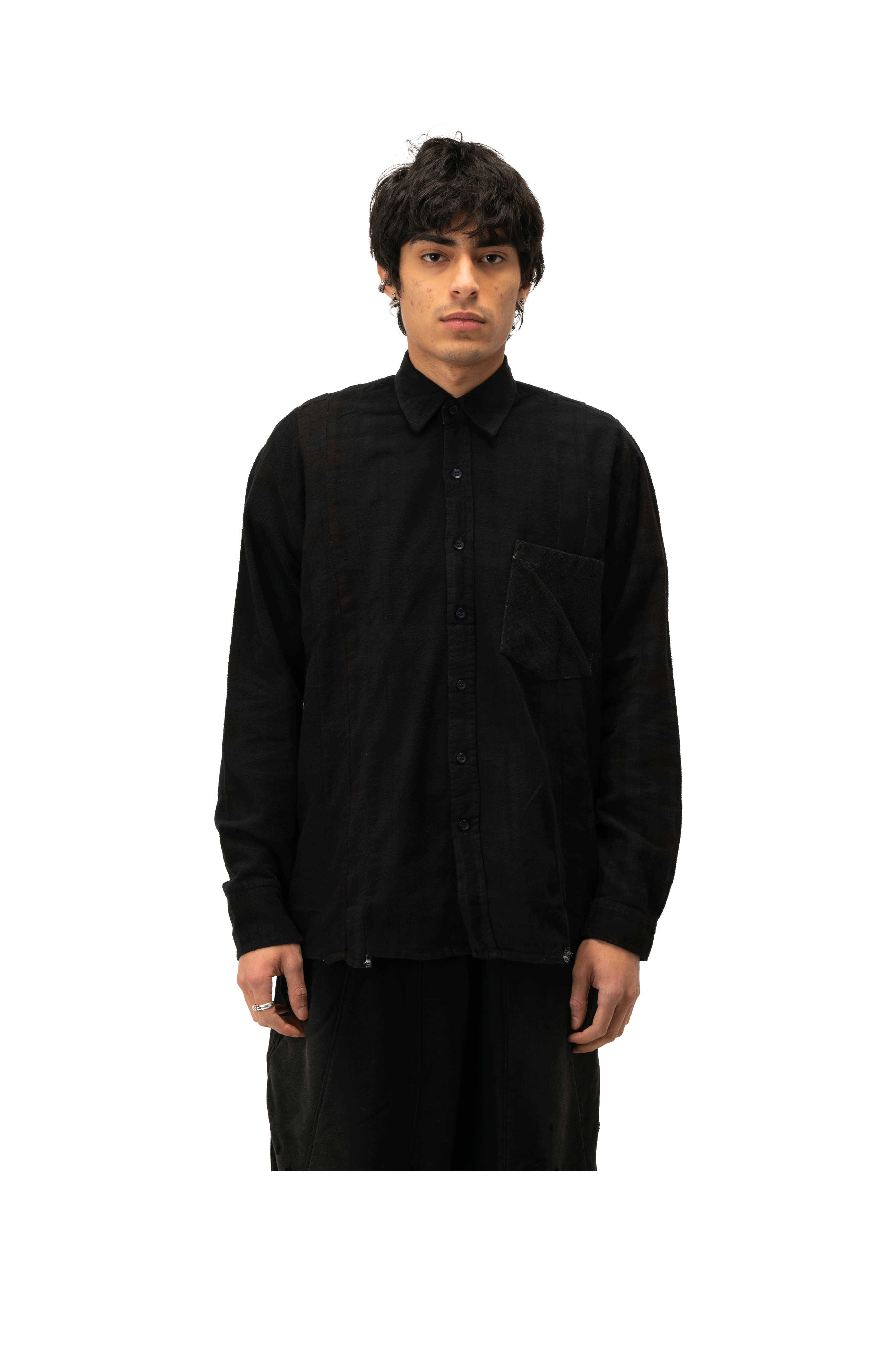 Flannel Shirt -> 7 Cuts Shirt / Over Dye