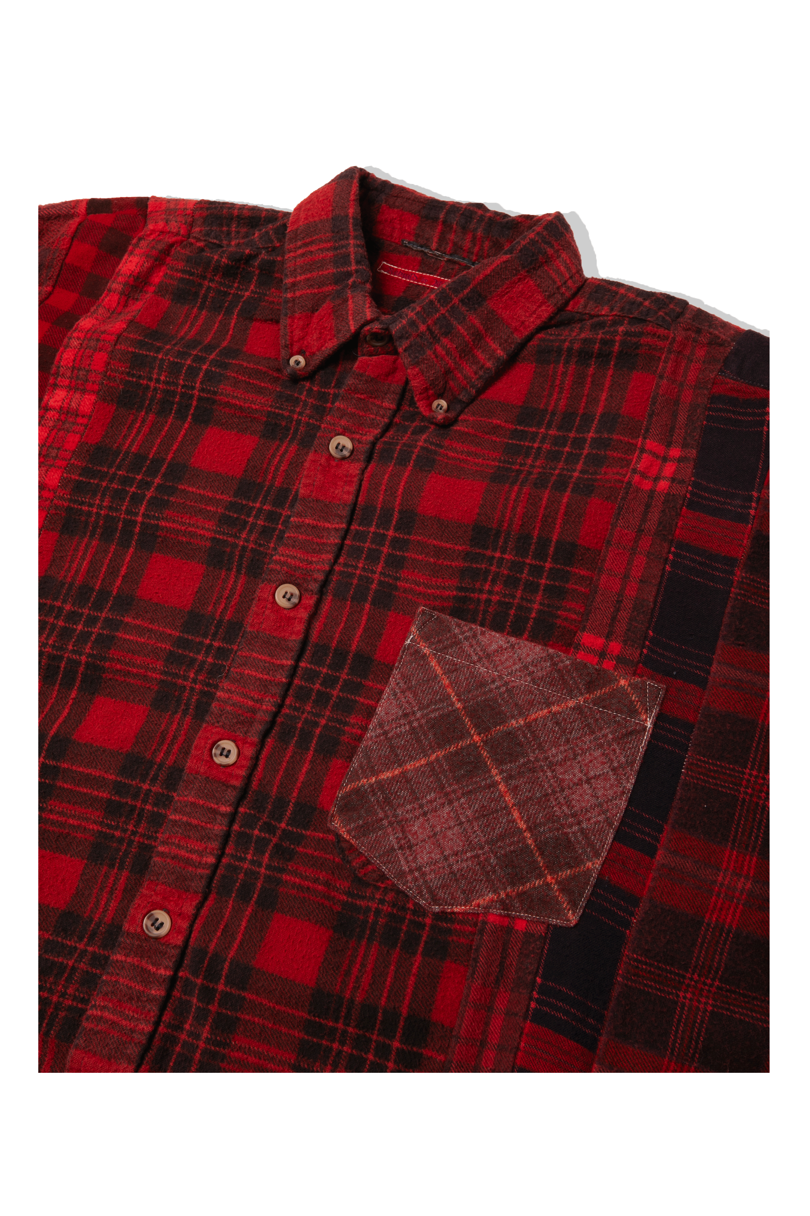 Flannel Shirt -> 7 Cuts Wilde Shirt / Over Dye