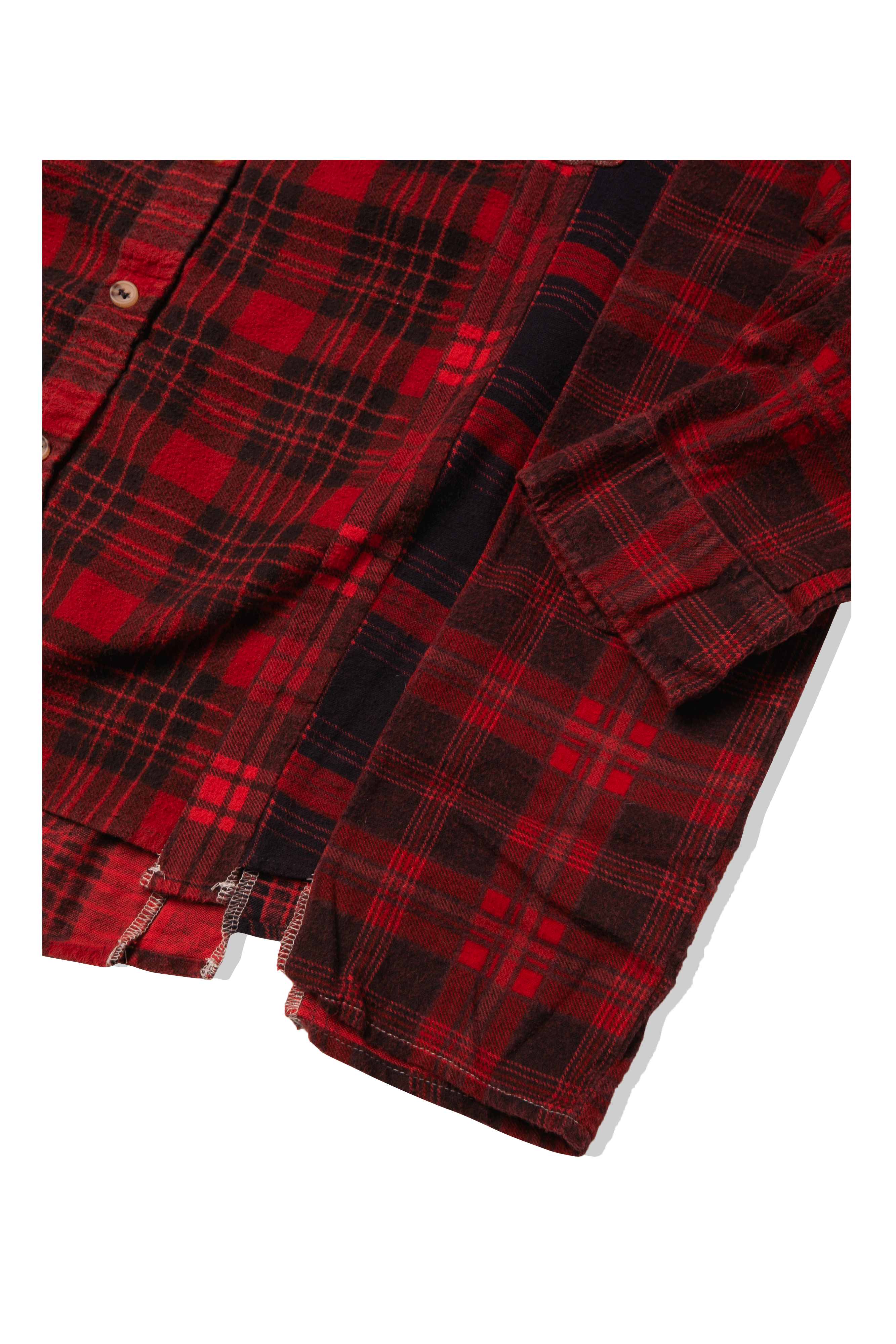 Flannel Shirt -> 7 Cuts Wilde Shirt / Over Dye