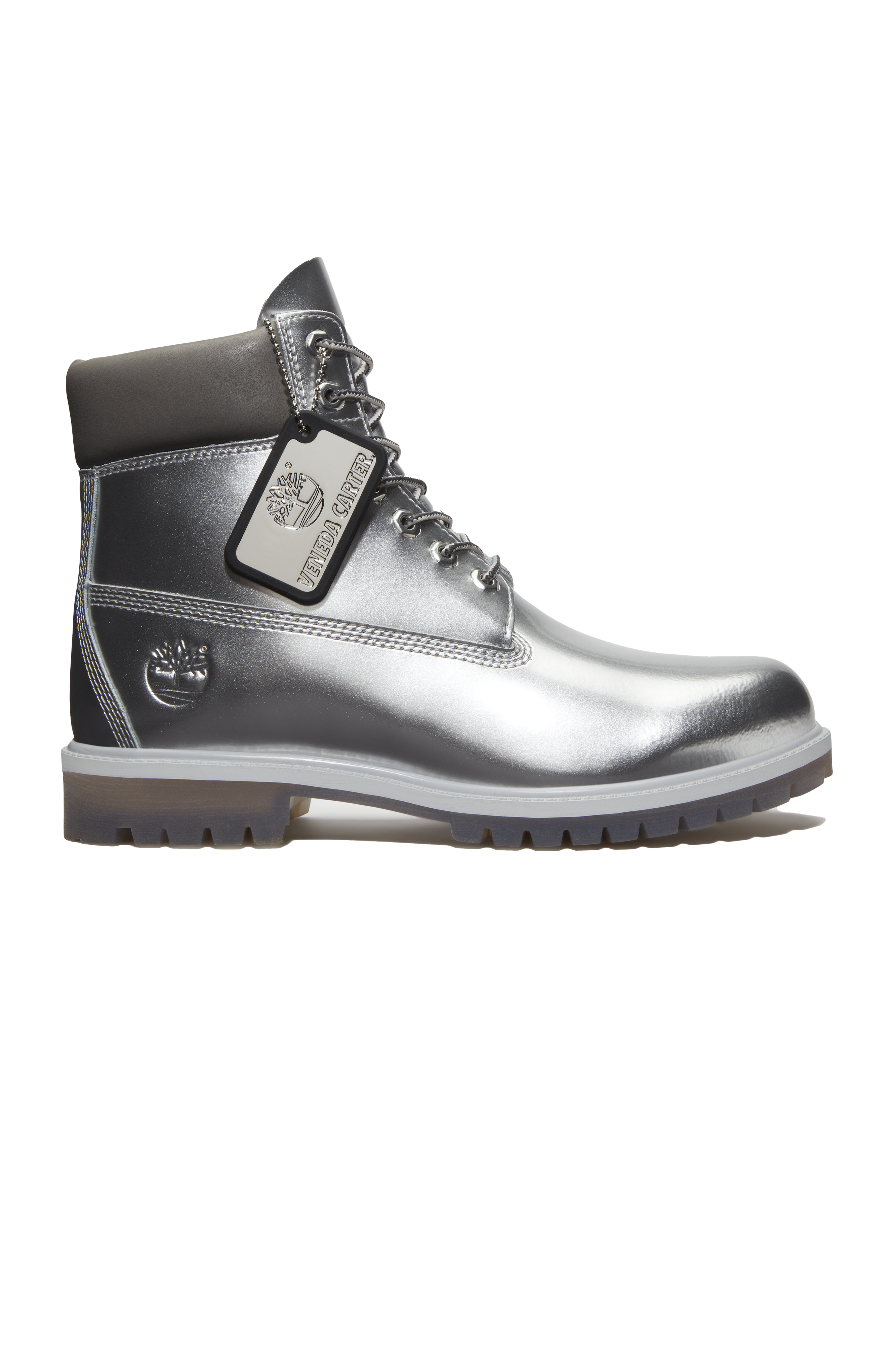 Silver timberland boots shop