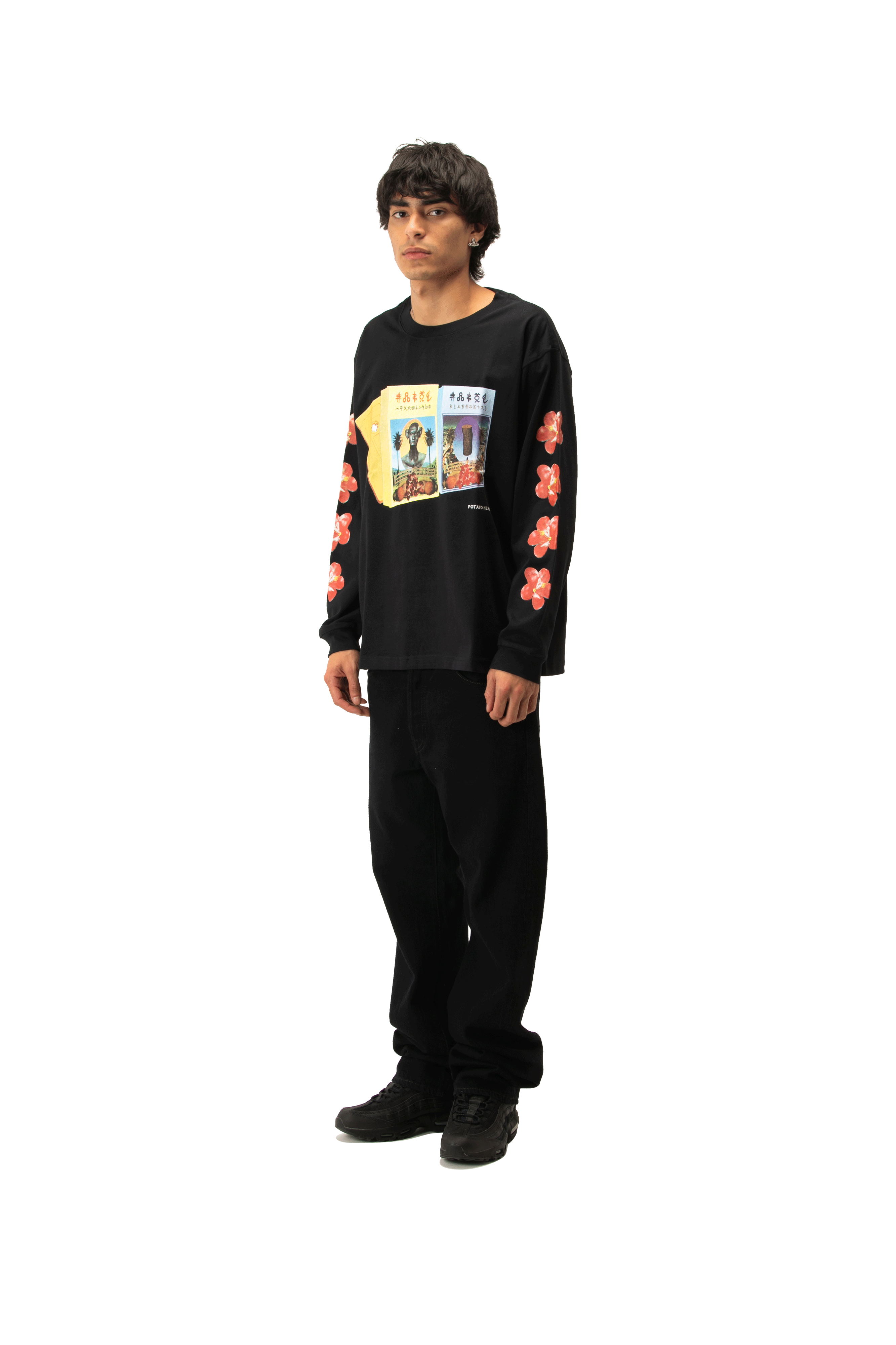 Cassette Tape Long Sleeve Printed T-Shirt