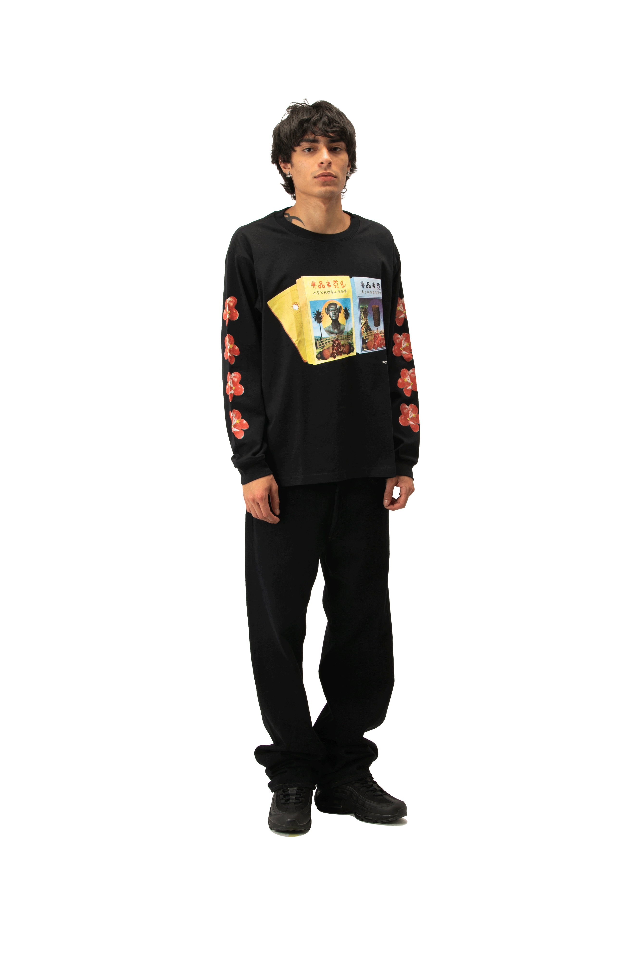Cassette Tape Long Sleeve Printed T-Shirt