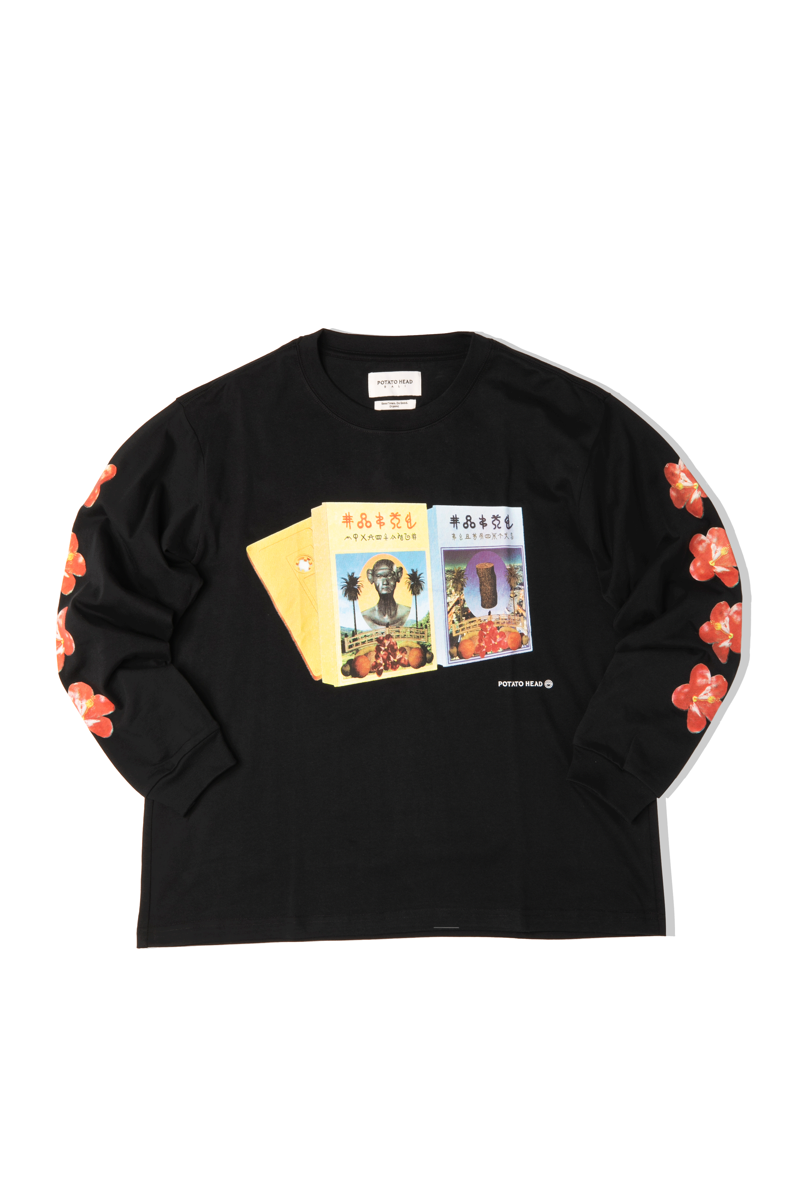 Cassette Tape Long Sleeve Printed T-Shirt