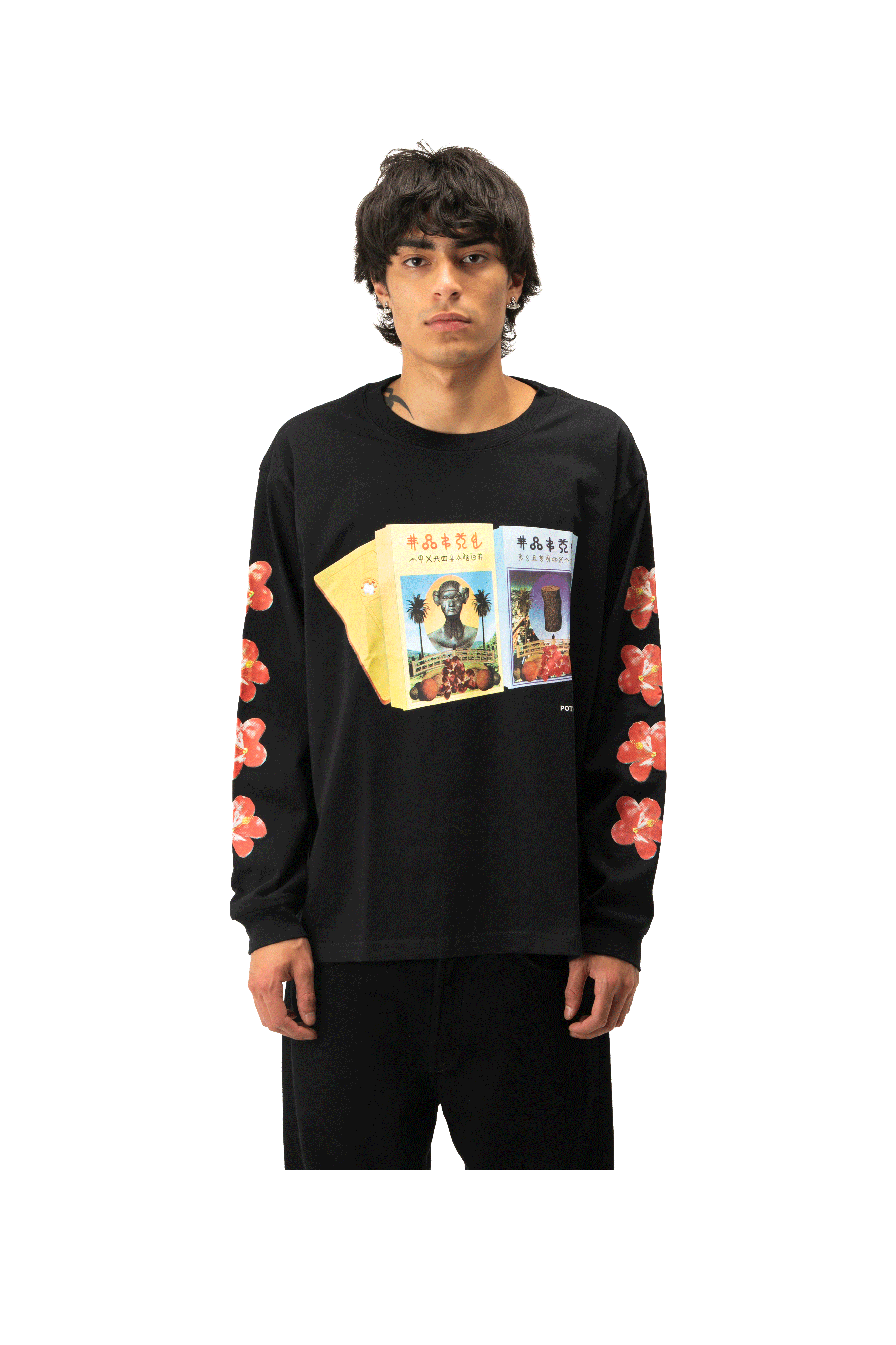 Cassette Tape Long Sleeve Printed T-Shirt