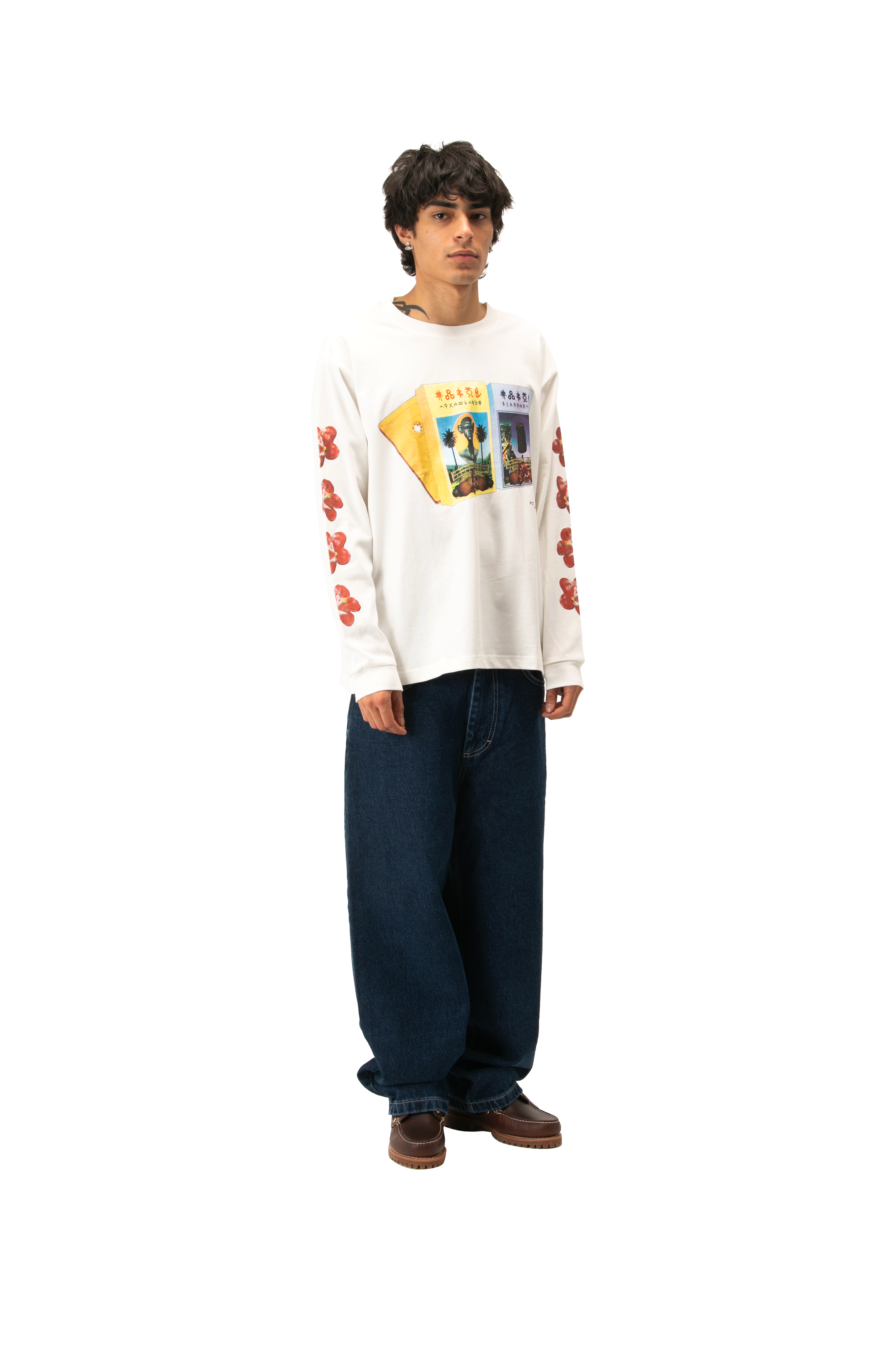 Cassette Tape Long Sleeve Printed T-Shirt