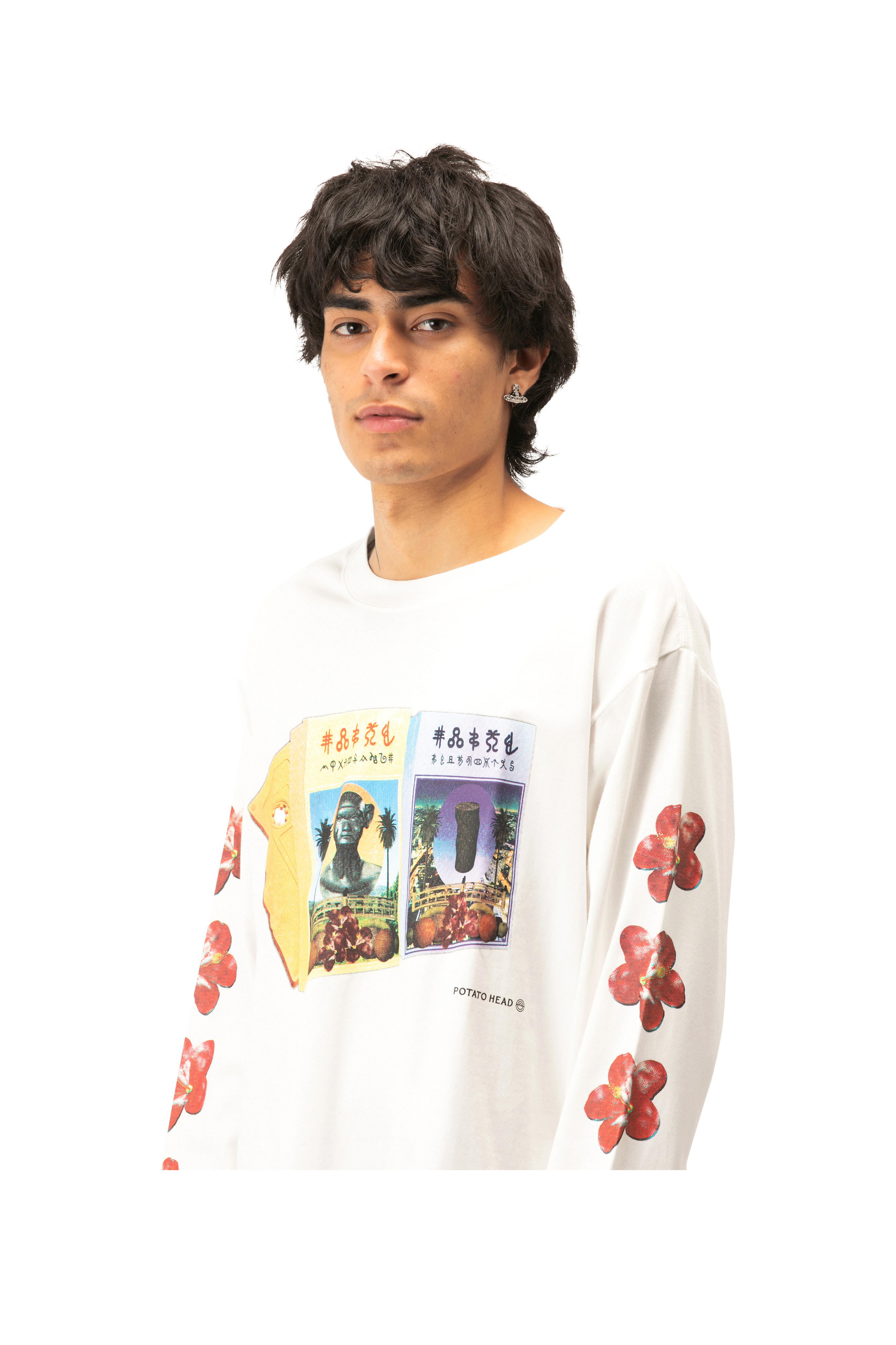 Cassette Tape Long Sleeve Printed T-Shirt
