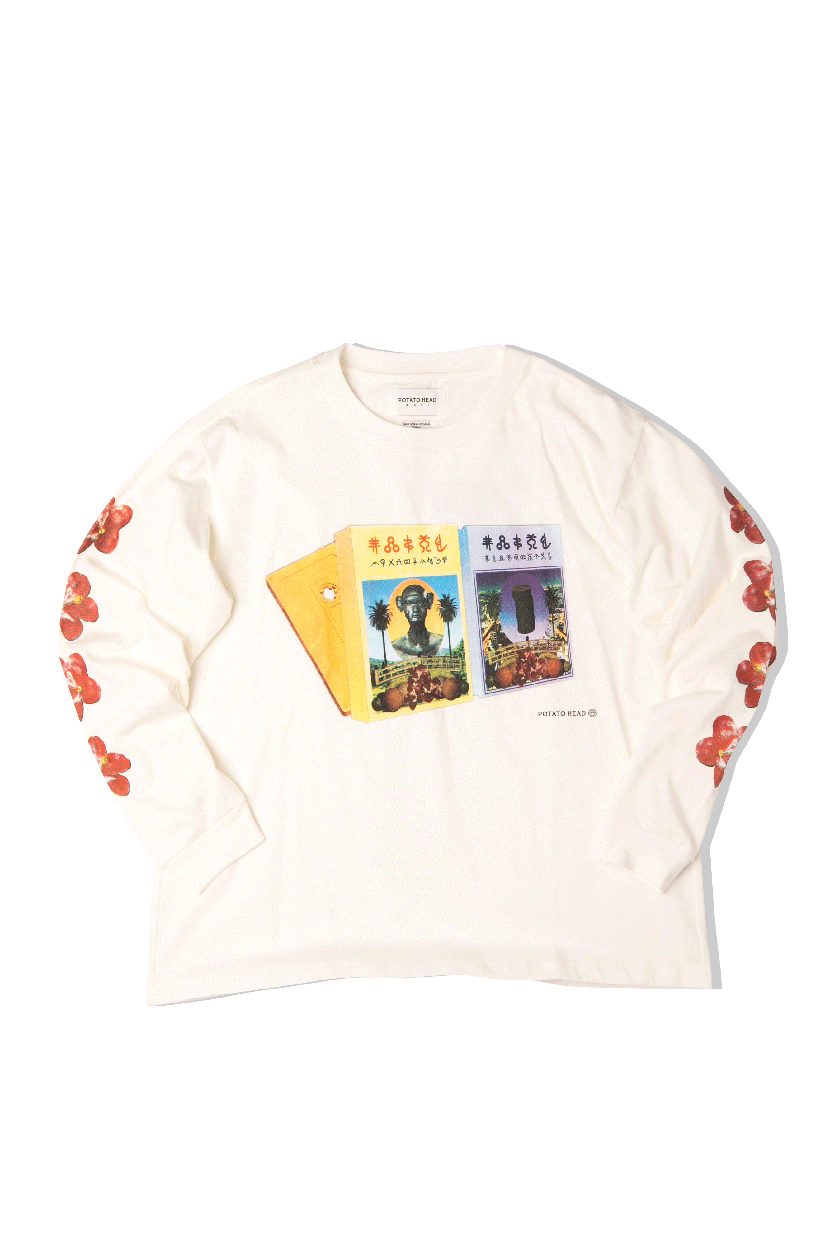 Cassette Tape Long Sleeve Printed T-Shirt