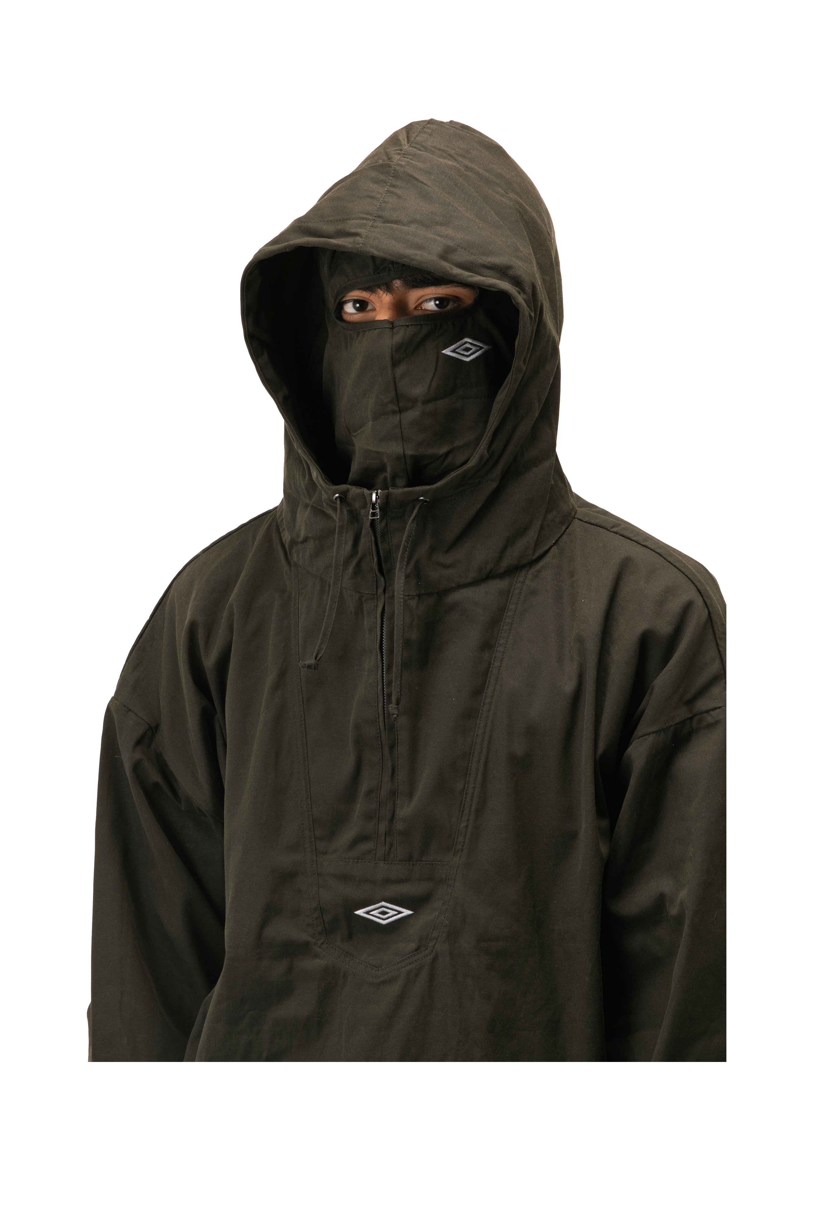 Masked Waxed Anorak