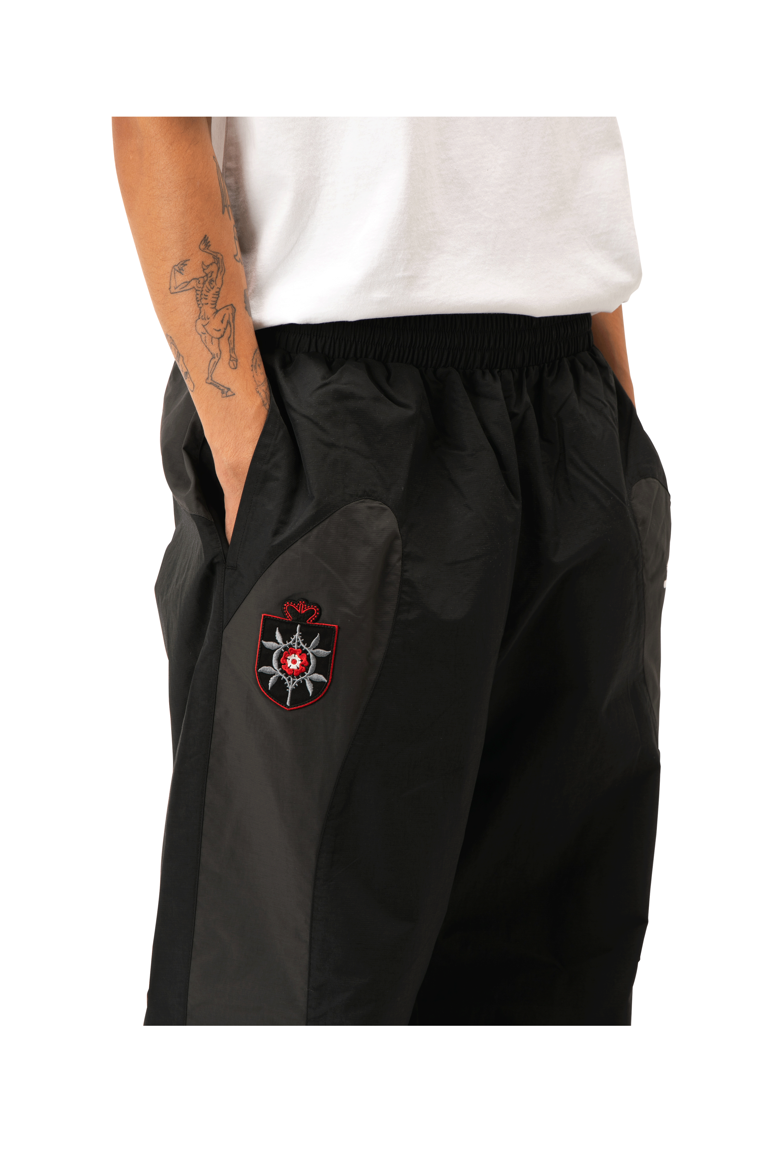 Rose Crest Masked Track Pant