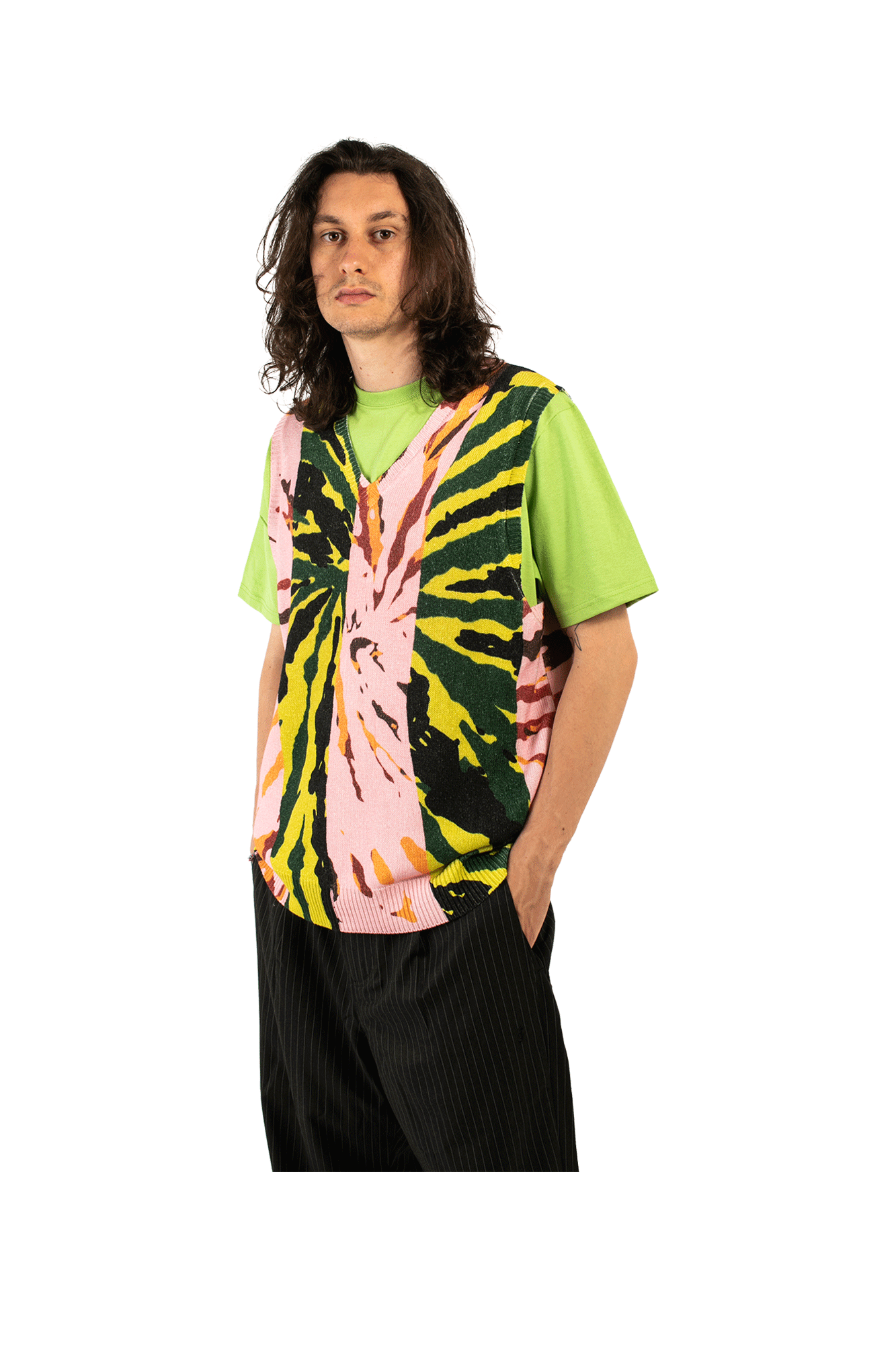 Printed Sweater Vest