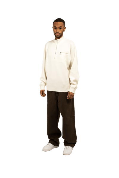 Stussy Knitwear Half Zip Mock Neck Sweater
