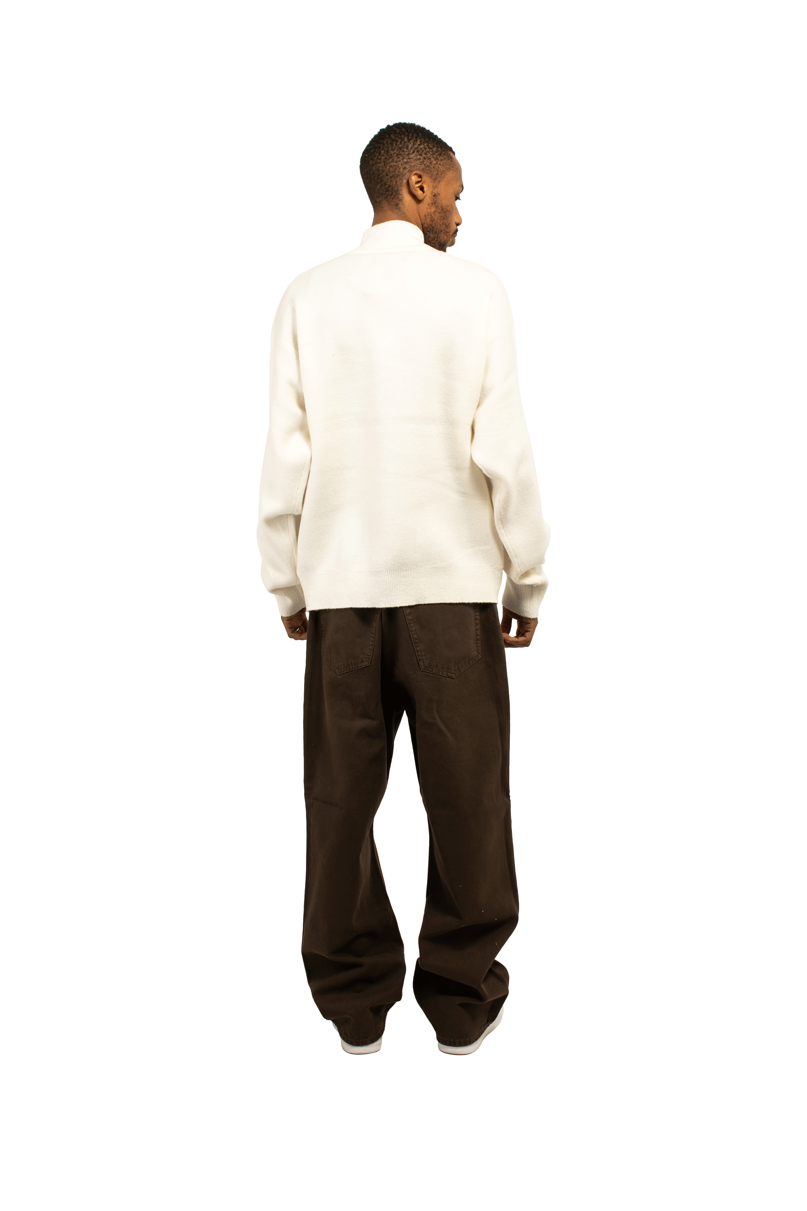 Half Zip Mock Neck Sweater