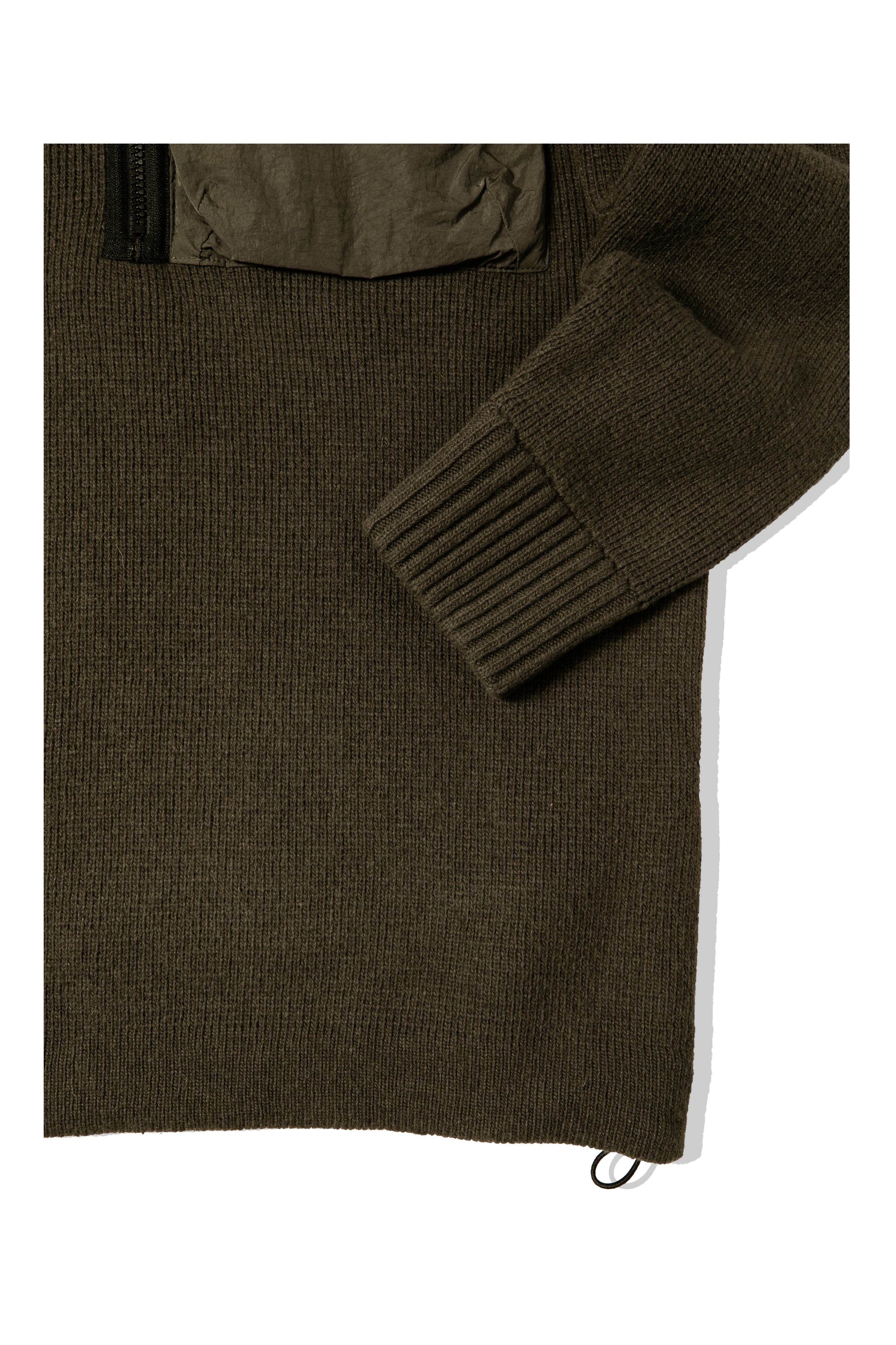 Lambswool Mixed Hooded Knit