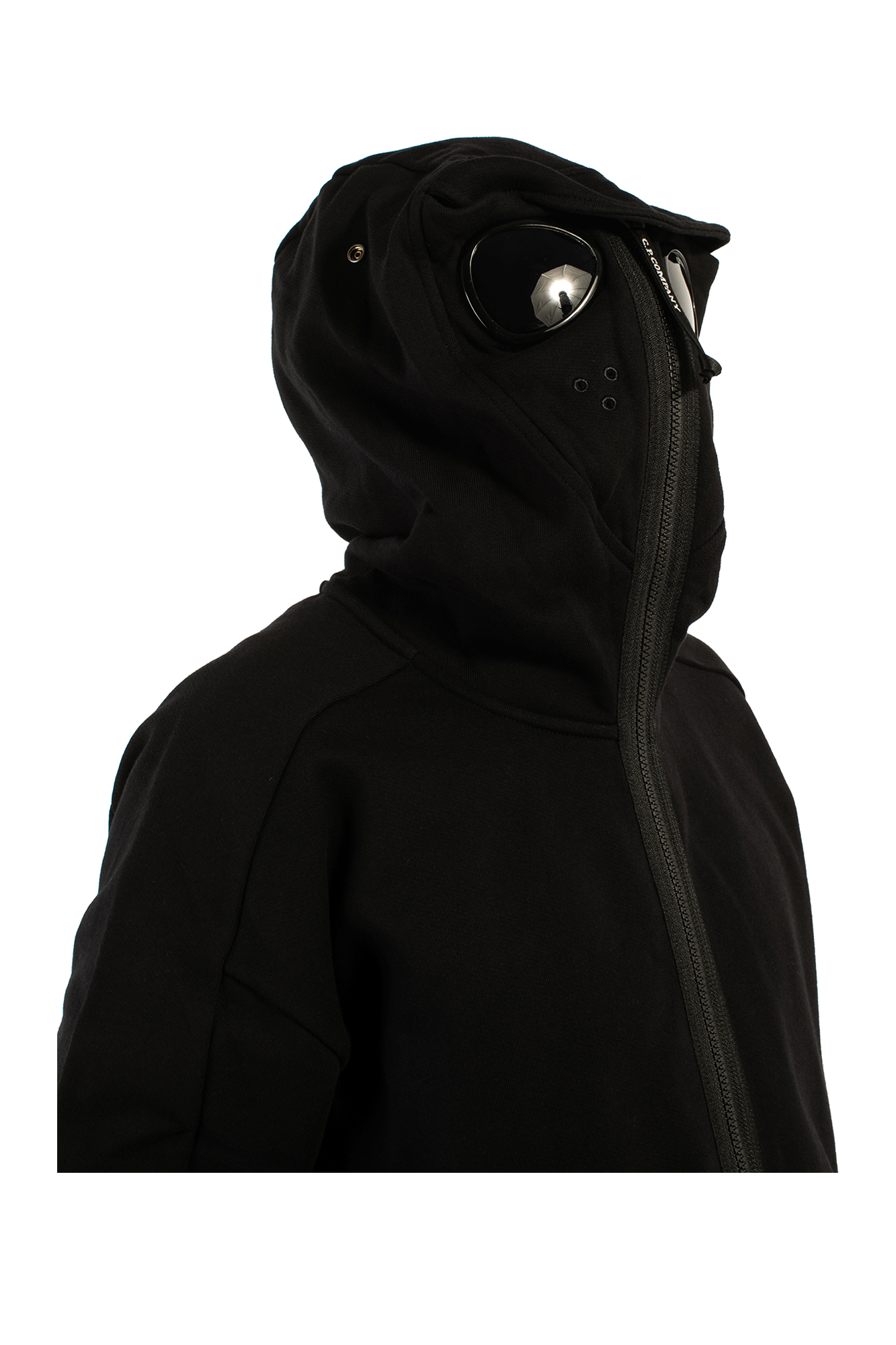 Diagonal Raised Explorer Goggle Hooded Sweatshirt