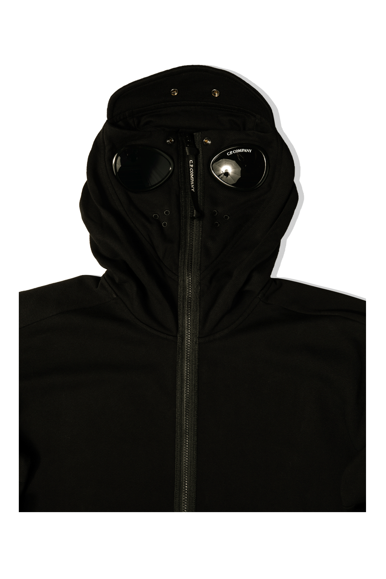 Diagonal Raised Explorer Goggle Hooded Sweatshirt