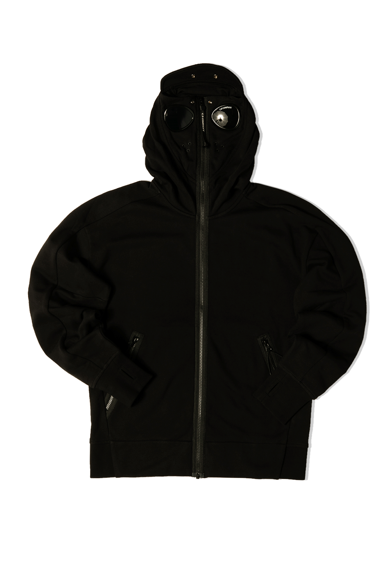Diagonal Raised Explorer Goggle Hooded Sweatshirt