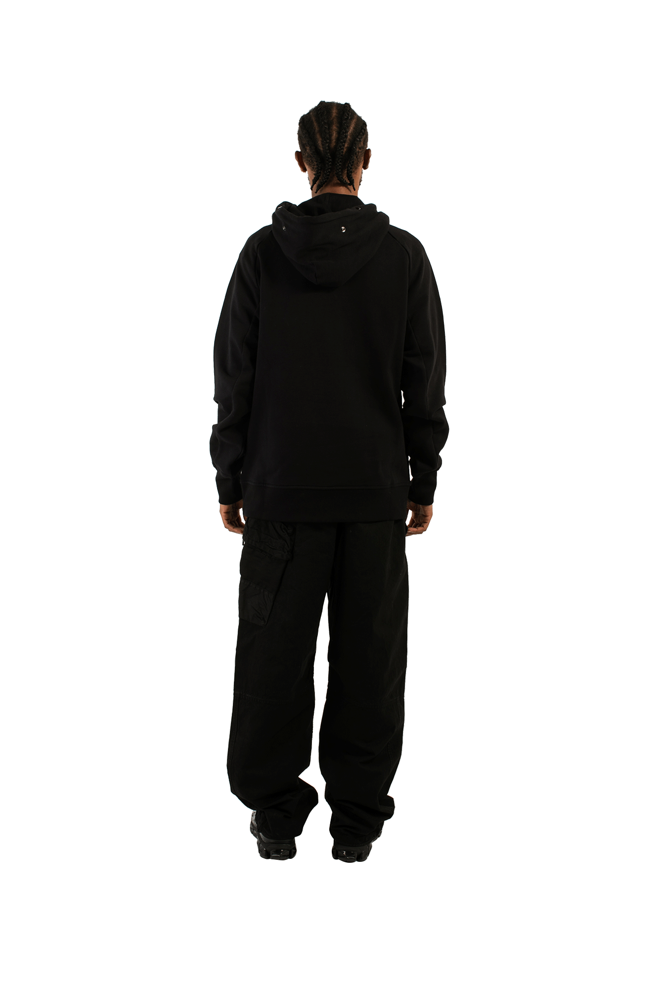 Diagonal Raised Goggle Hooded Sweatshirt