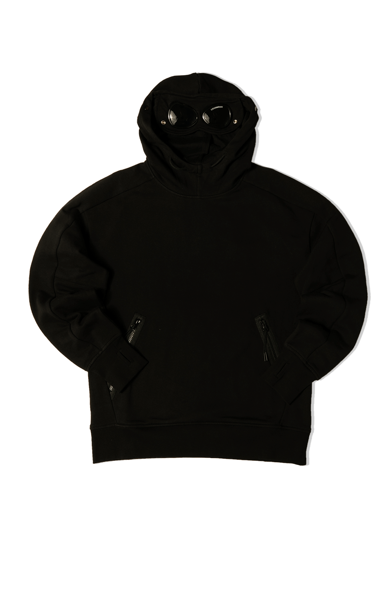 Diagonal Raised Goggle Hooded Sweatshirt