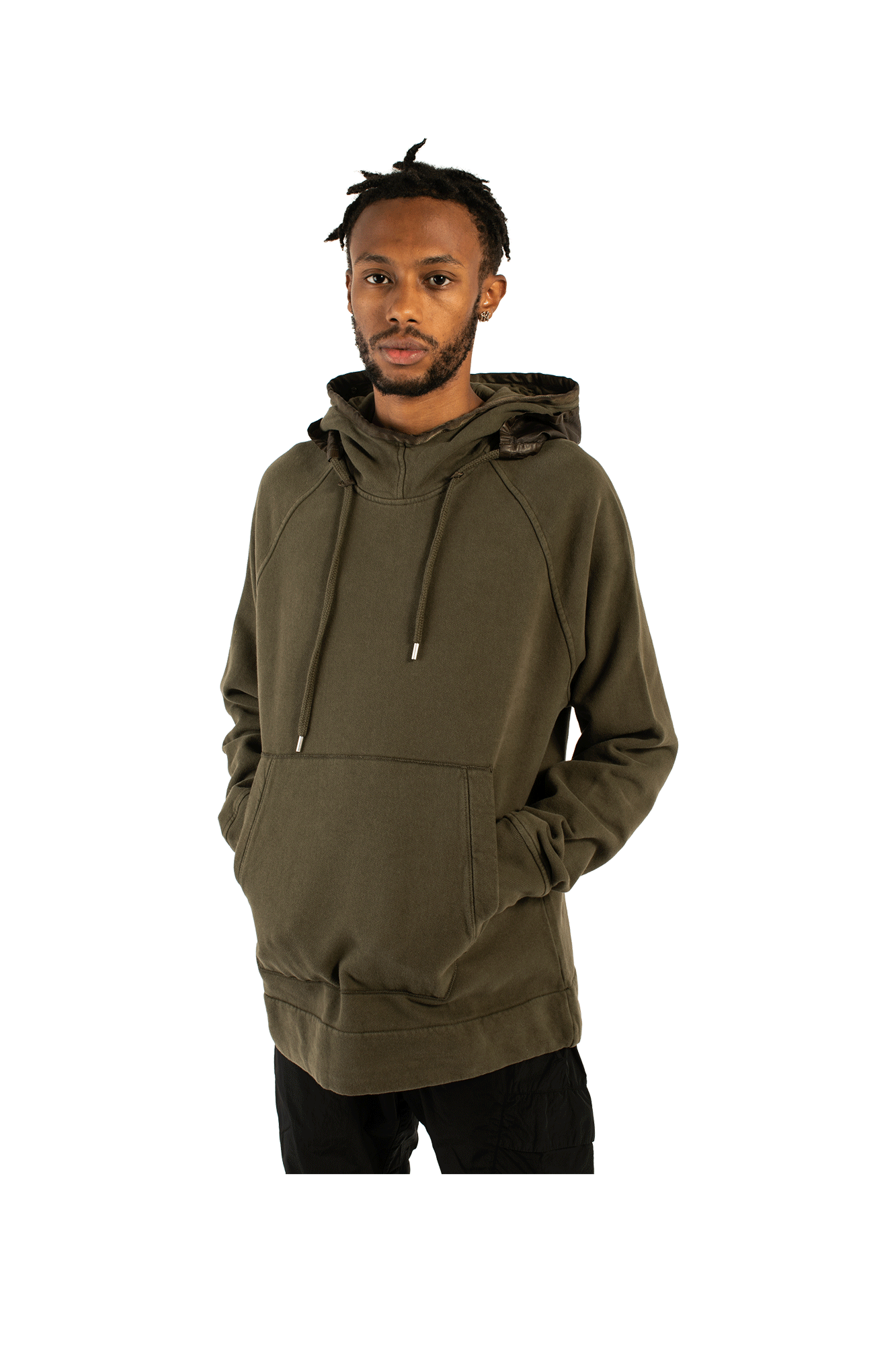 Diagonal 2/1 Goggle Hooded Sweatshirt