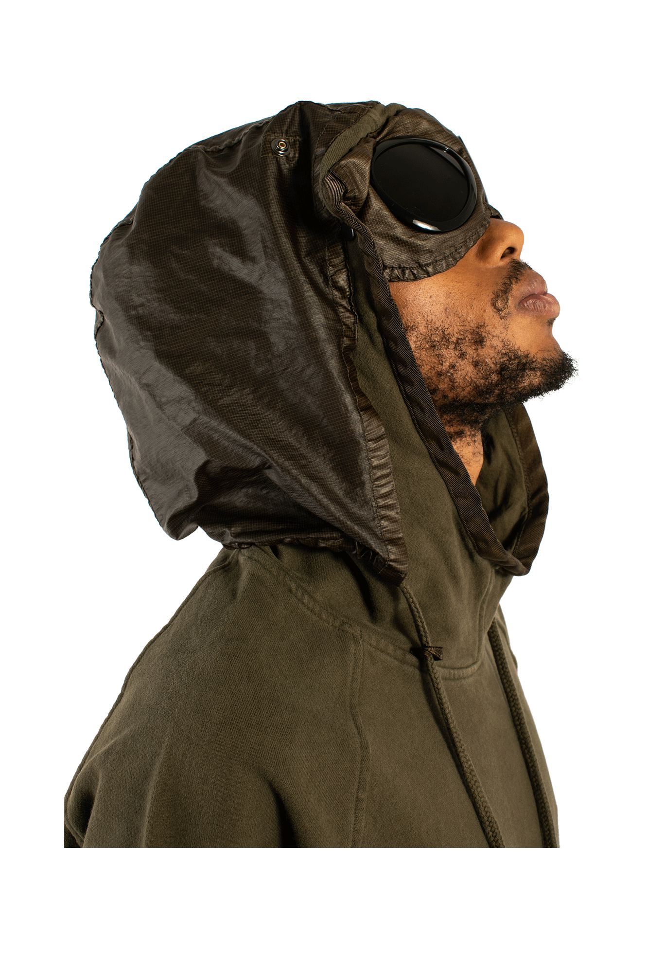 Diagonal 2/1 Goggle Hooded Sweatshirt