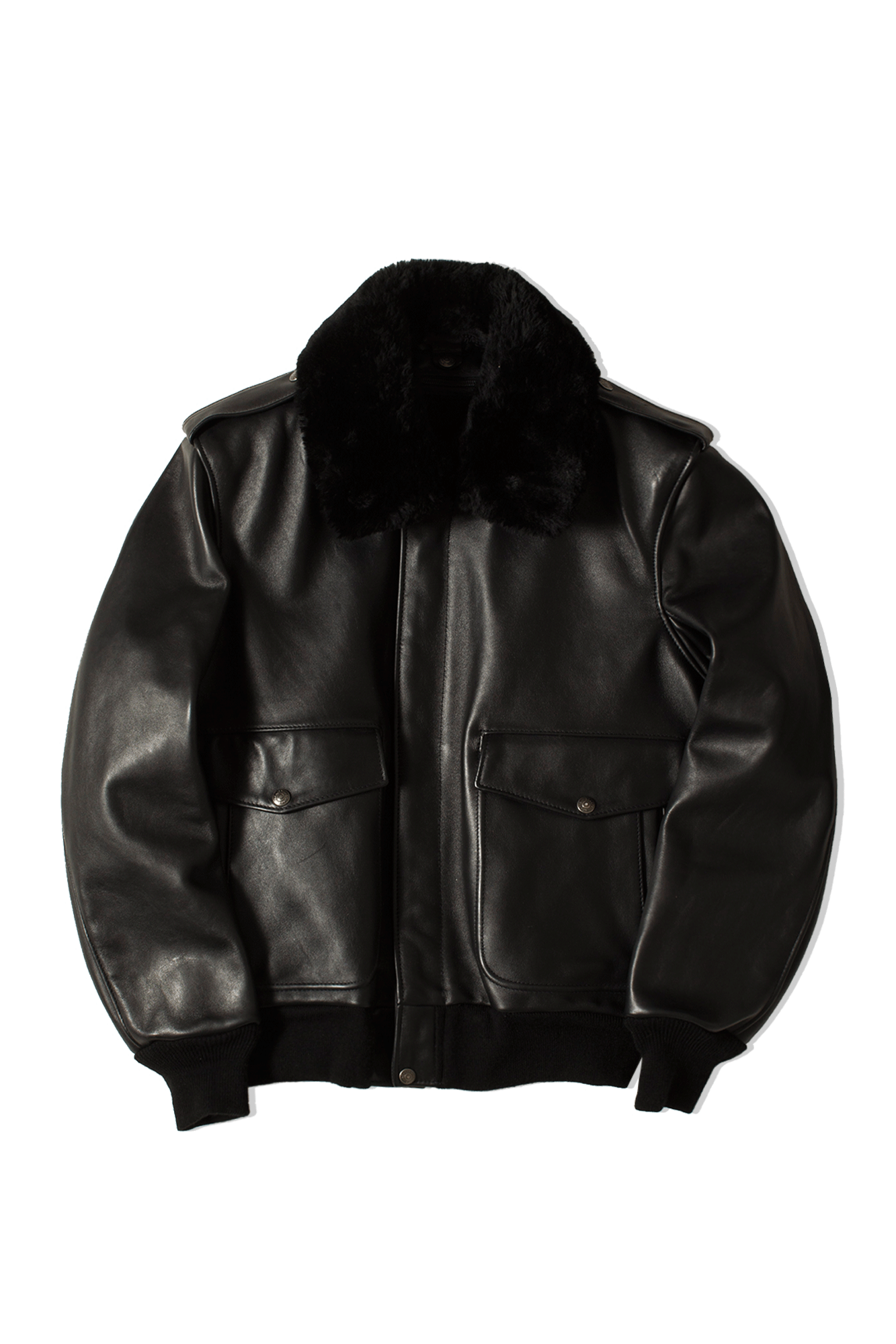 Schott Giacche di pelle A-2 Naked Cowhide Leather Flight Jacket Nero 184SMBLACK#000#BLACK#36 - One Block Down