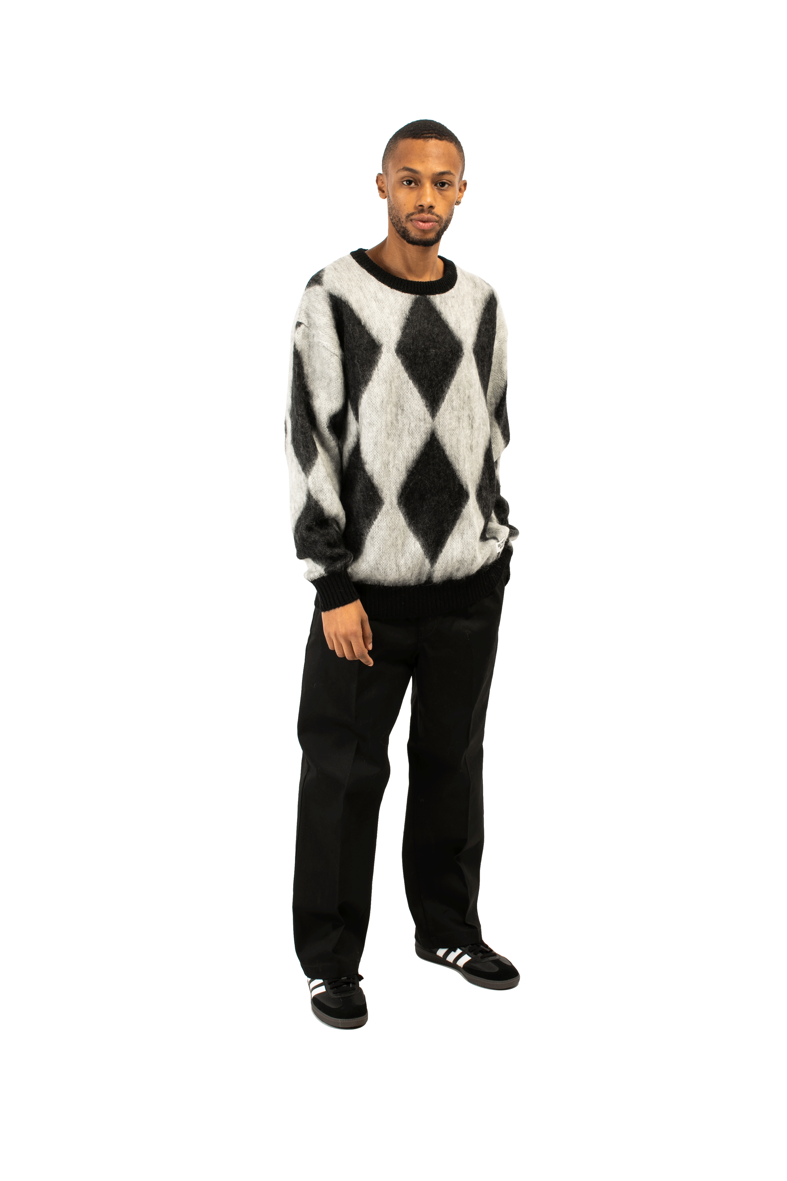 Diamond Mohair Crewneck Sweatershirt