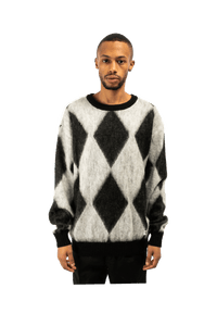 Diamond Mohair Crewneck Sweatershirt