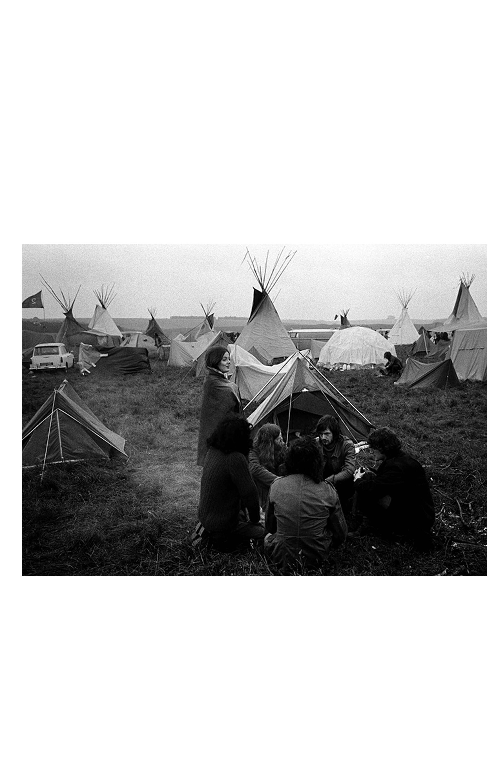 Homer Sykes - Stonehenge 1970s Counterculture