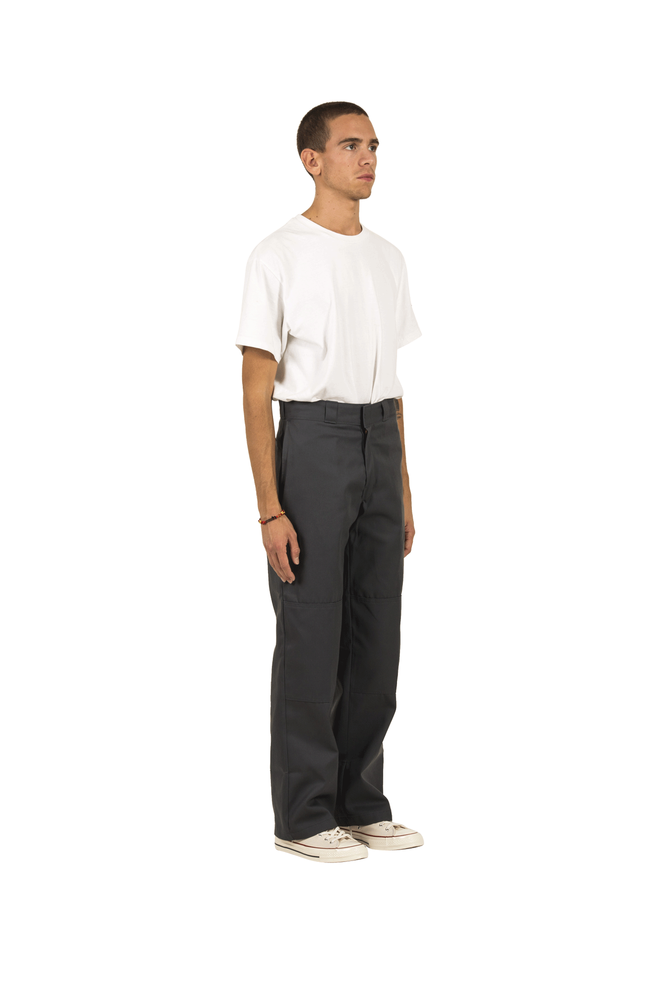 Dickies Pantaloni classici Double Knee Work Trousers Grigio 684190022#000#CH#30/32 - One Block Down