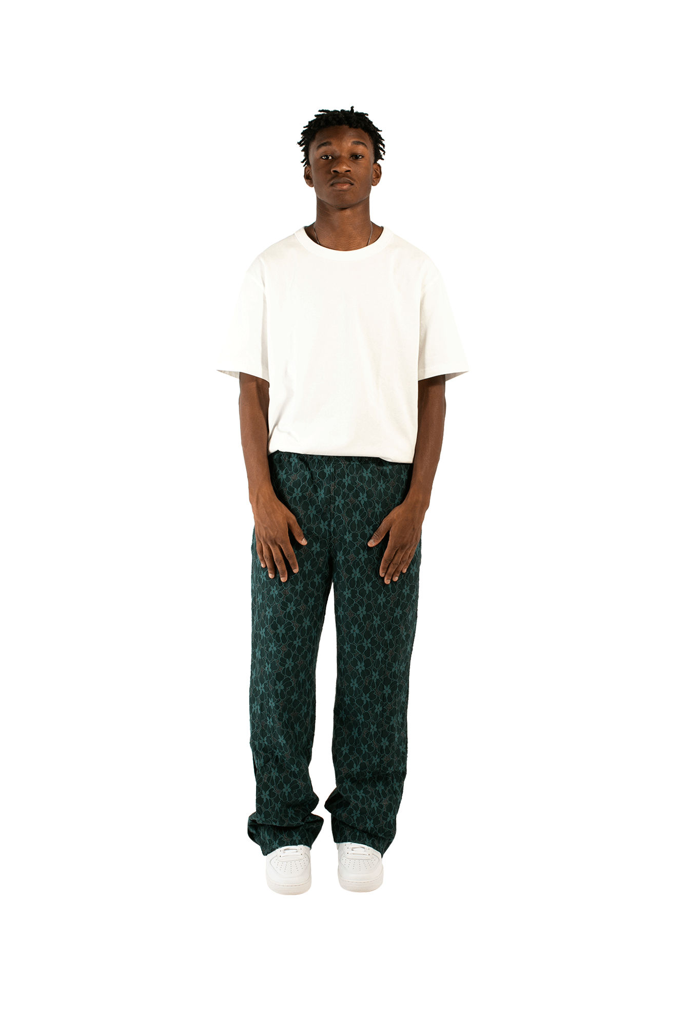 Flower Lace Track Pants