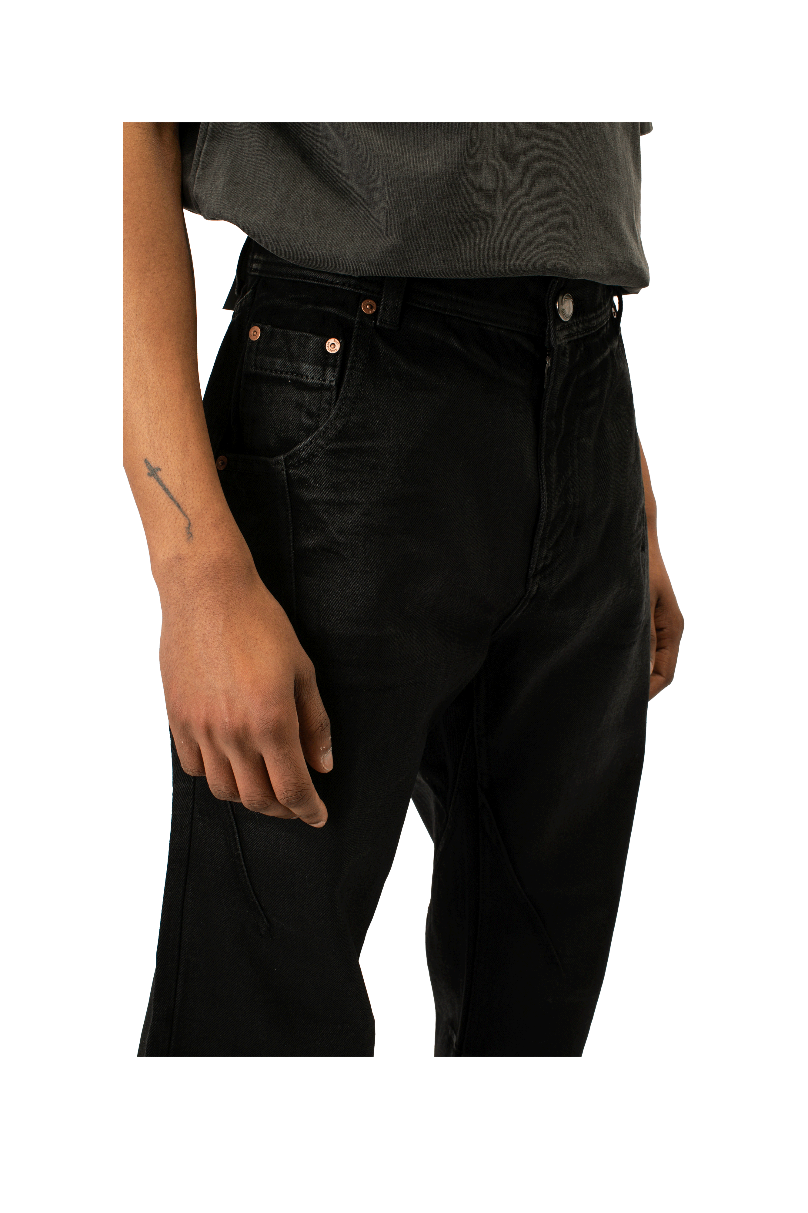 Tripot Coated Flare Jeans