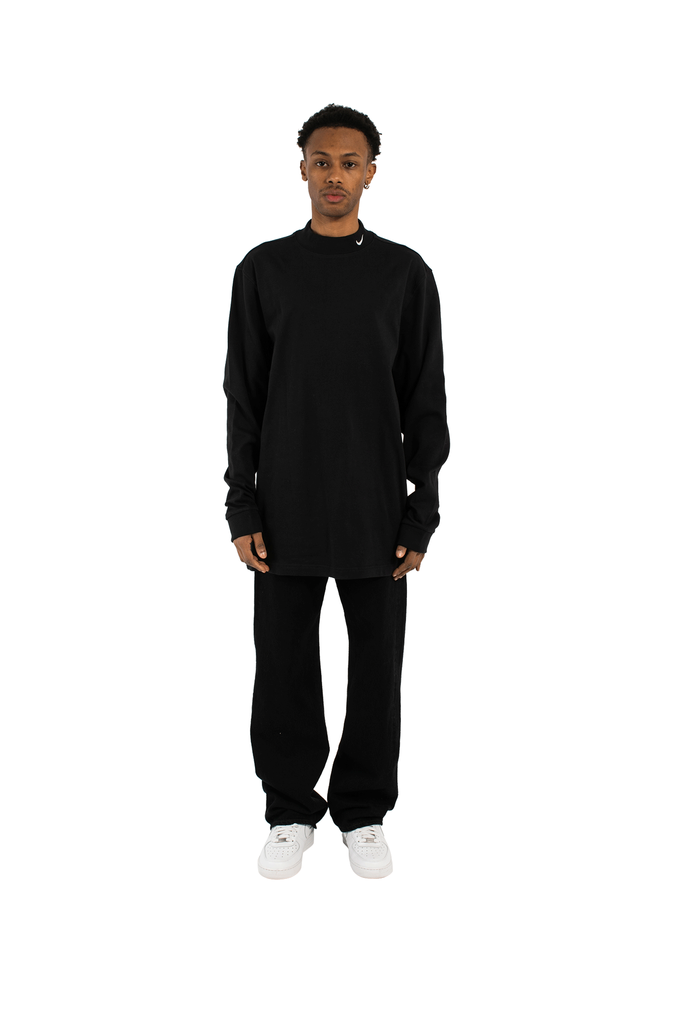 M Nl Ls Mock Neck Shirt