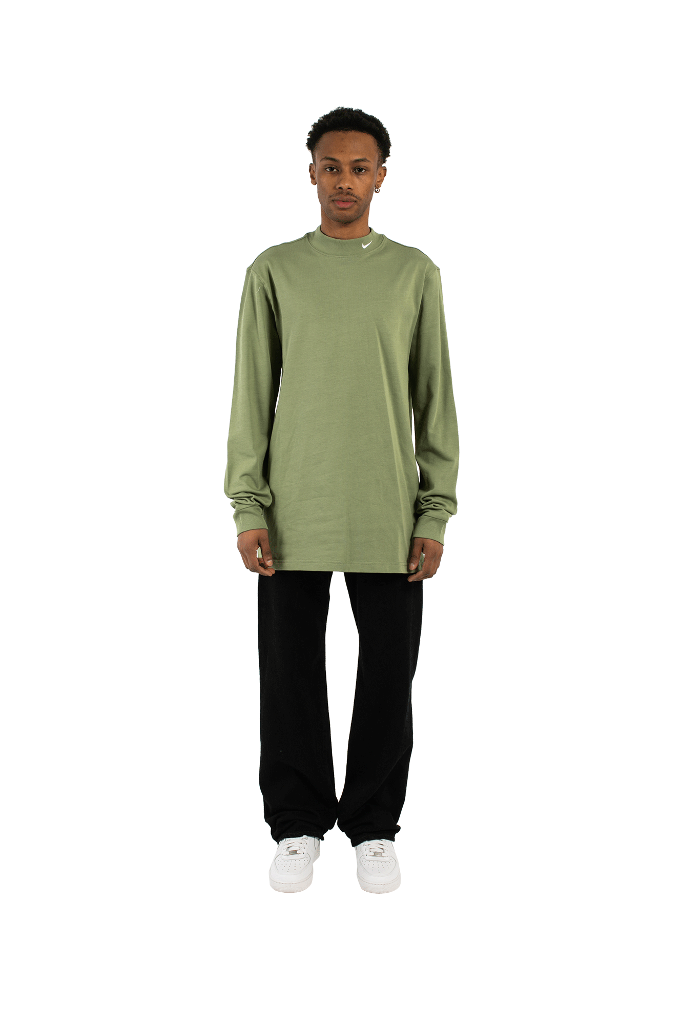 M Nl Ls Mock Neck Shirt