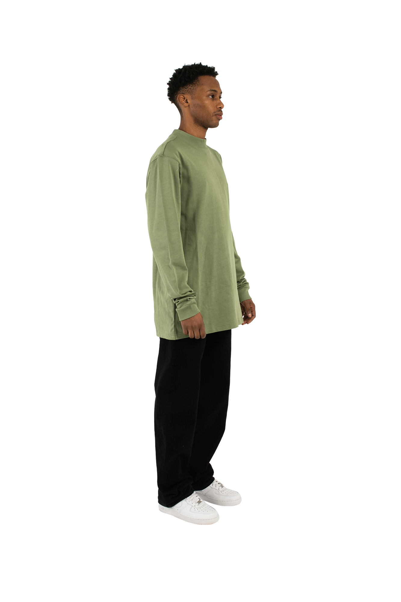 M Nl Ls Mock Neck Shirt