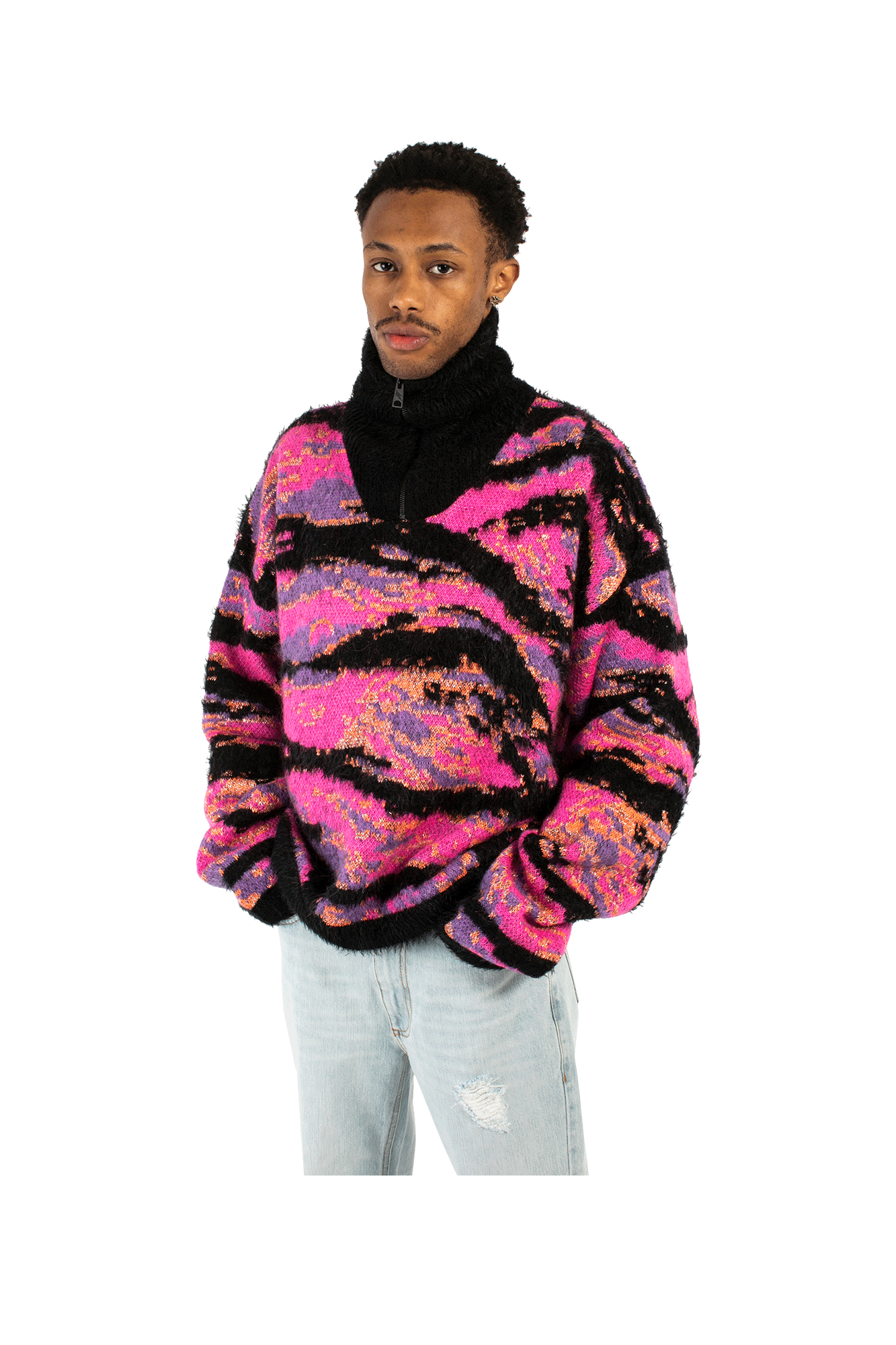 Jacquard Tiger Knitted Swater