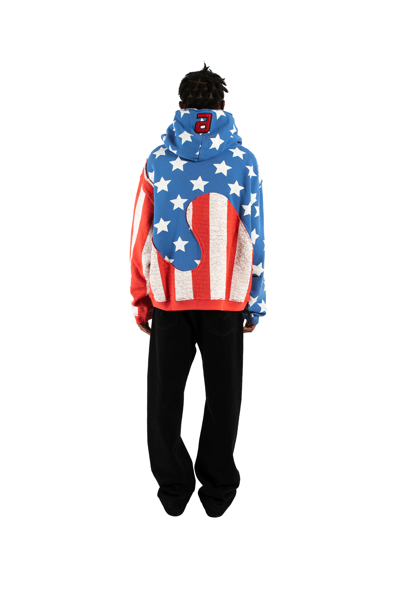 Stars And Stripes Swirl Hooded Sweatshirt