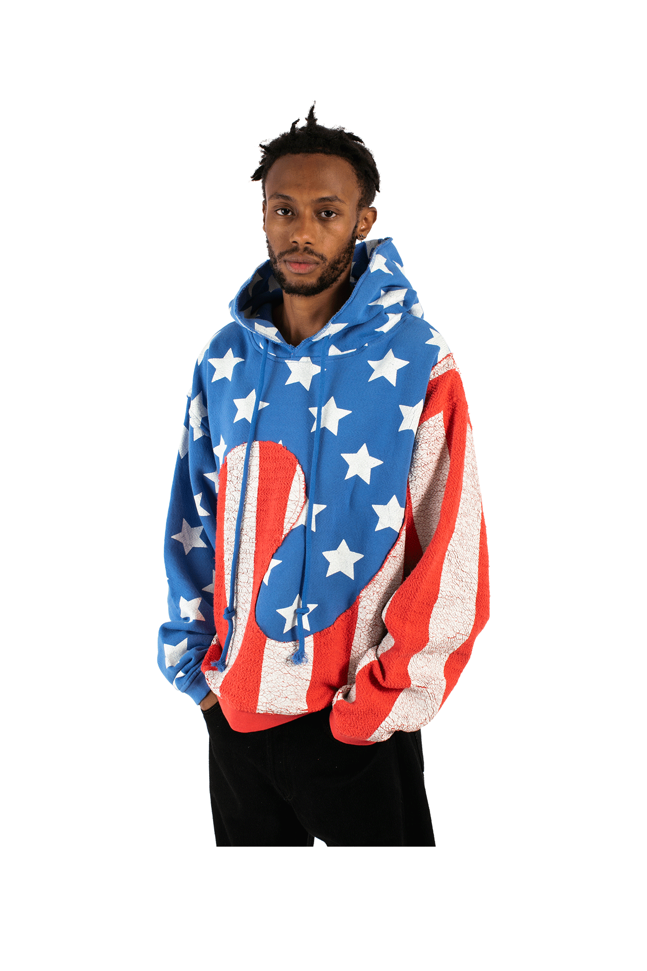 Stars And Stripes Swirl Hooded Sweatshirt