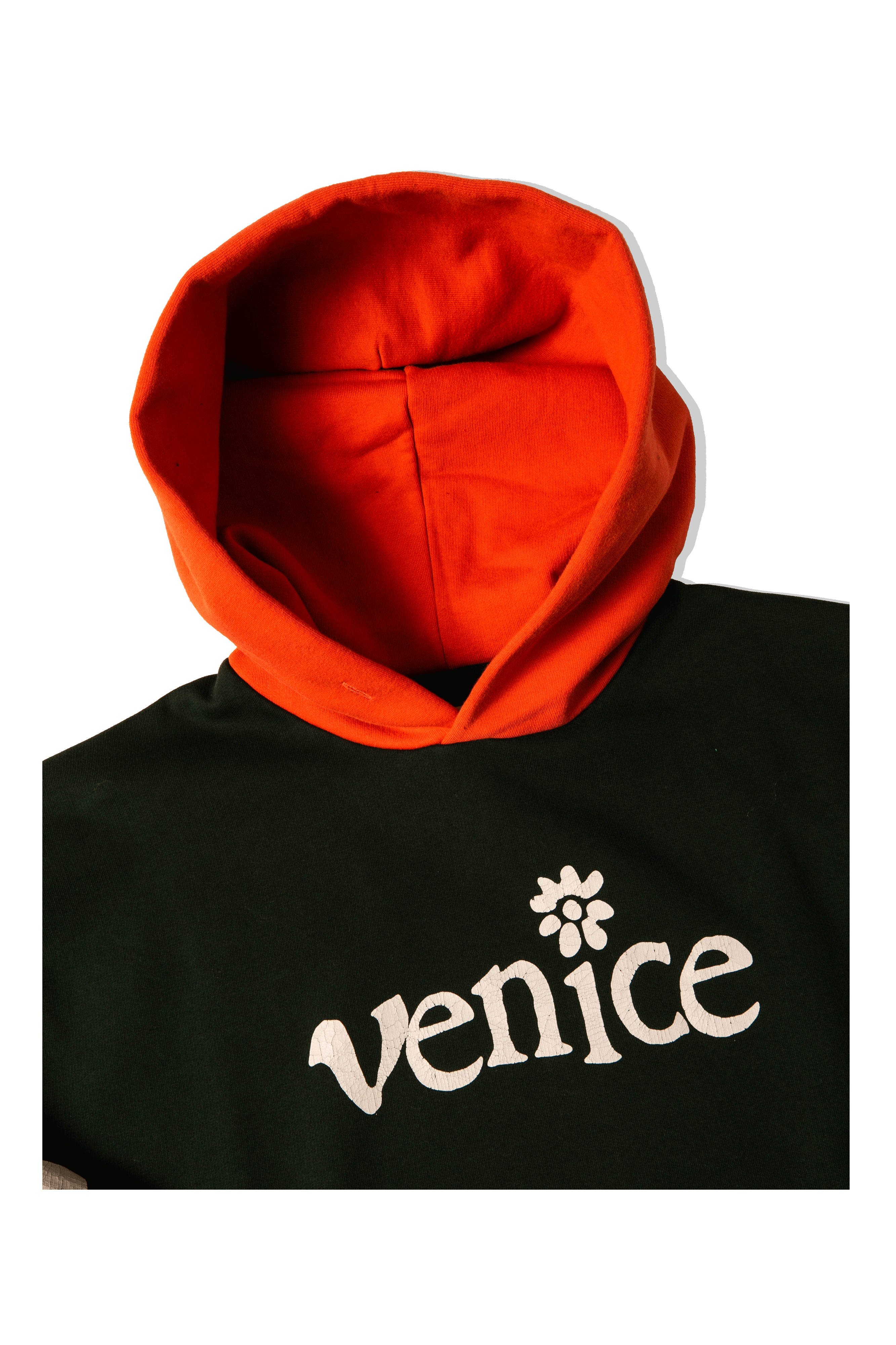 Venice Checker Sleeve Hoodie Knit