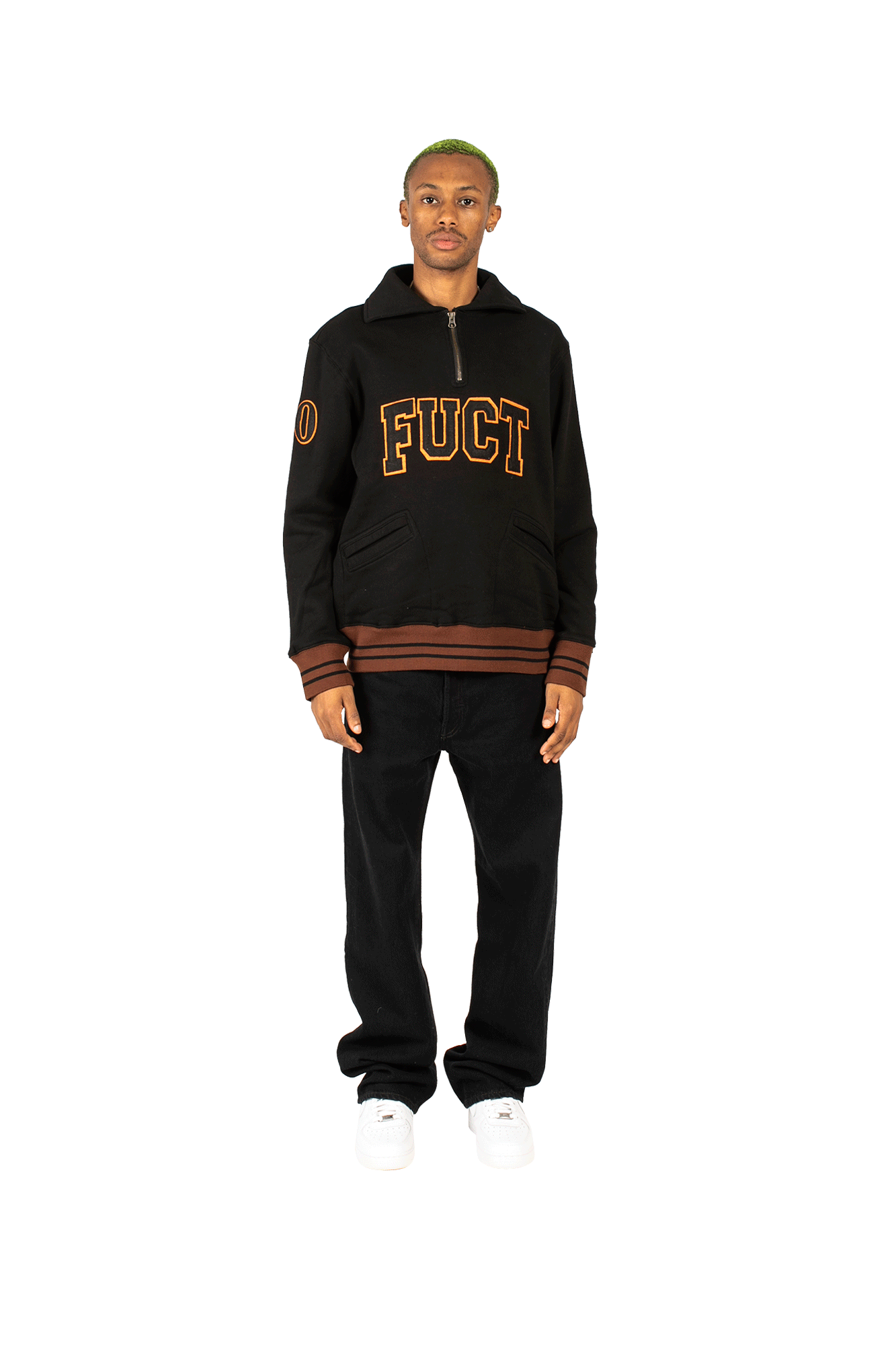 Academy Logo Quarter Zip Sweater