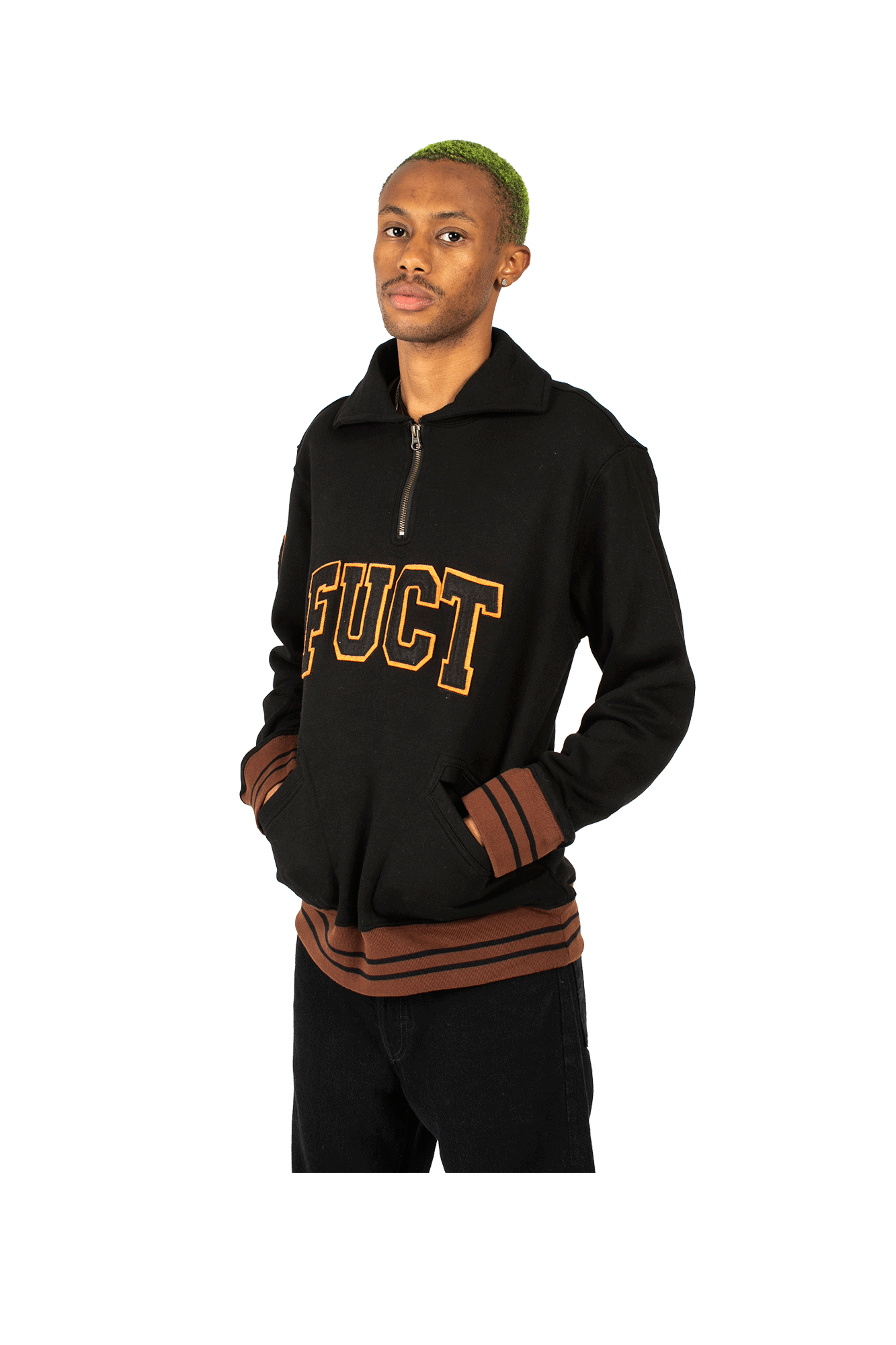 Academy Logo Quarter Zip Sweater