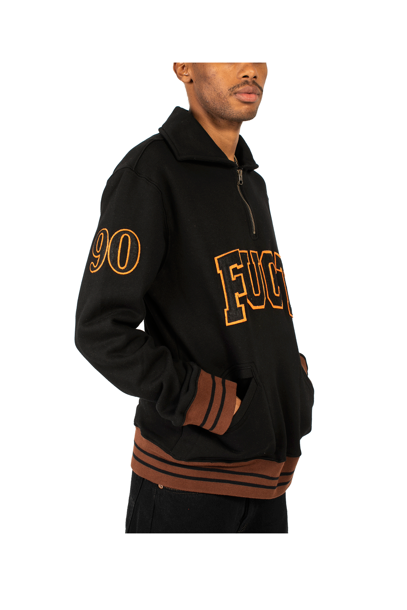 Academy Logo Quarter Zip Sweater