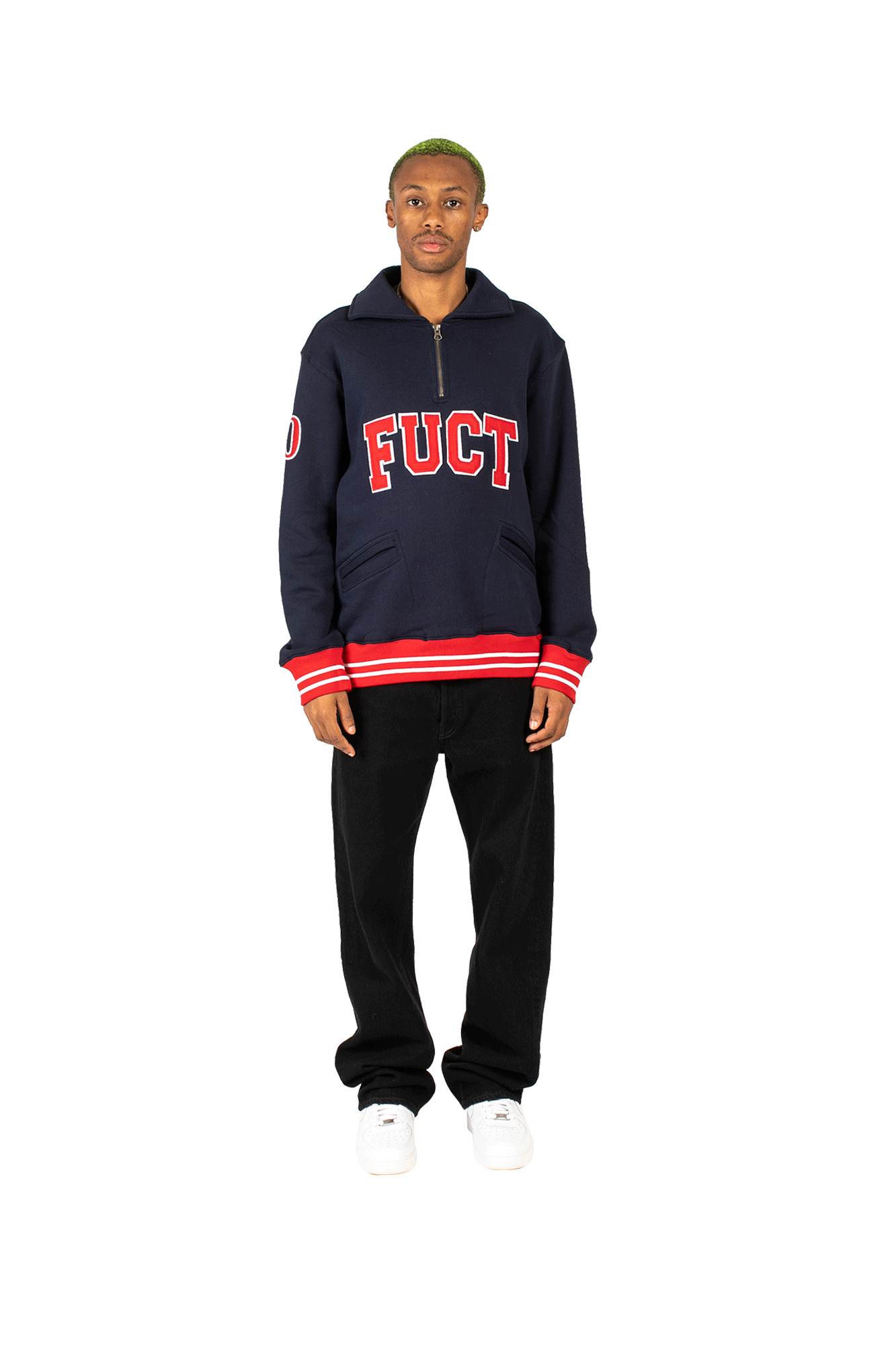 Academy Logo Quarter Zip Sweater – One Block Down