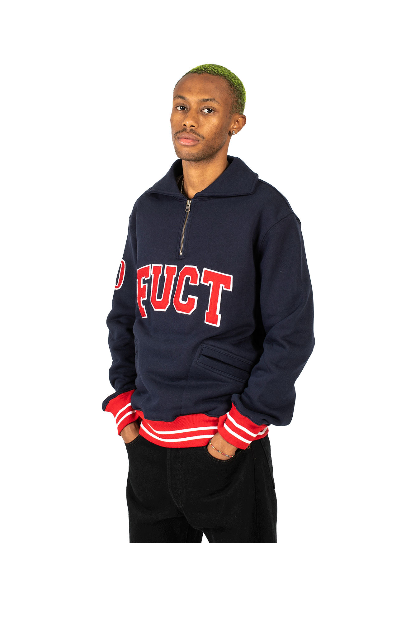 Academy Logo Quarter Zip Sweater