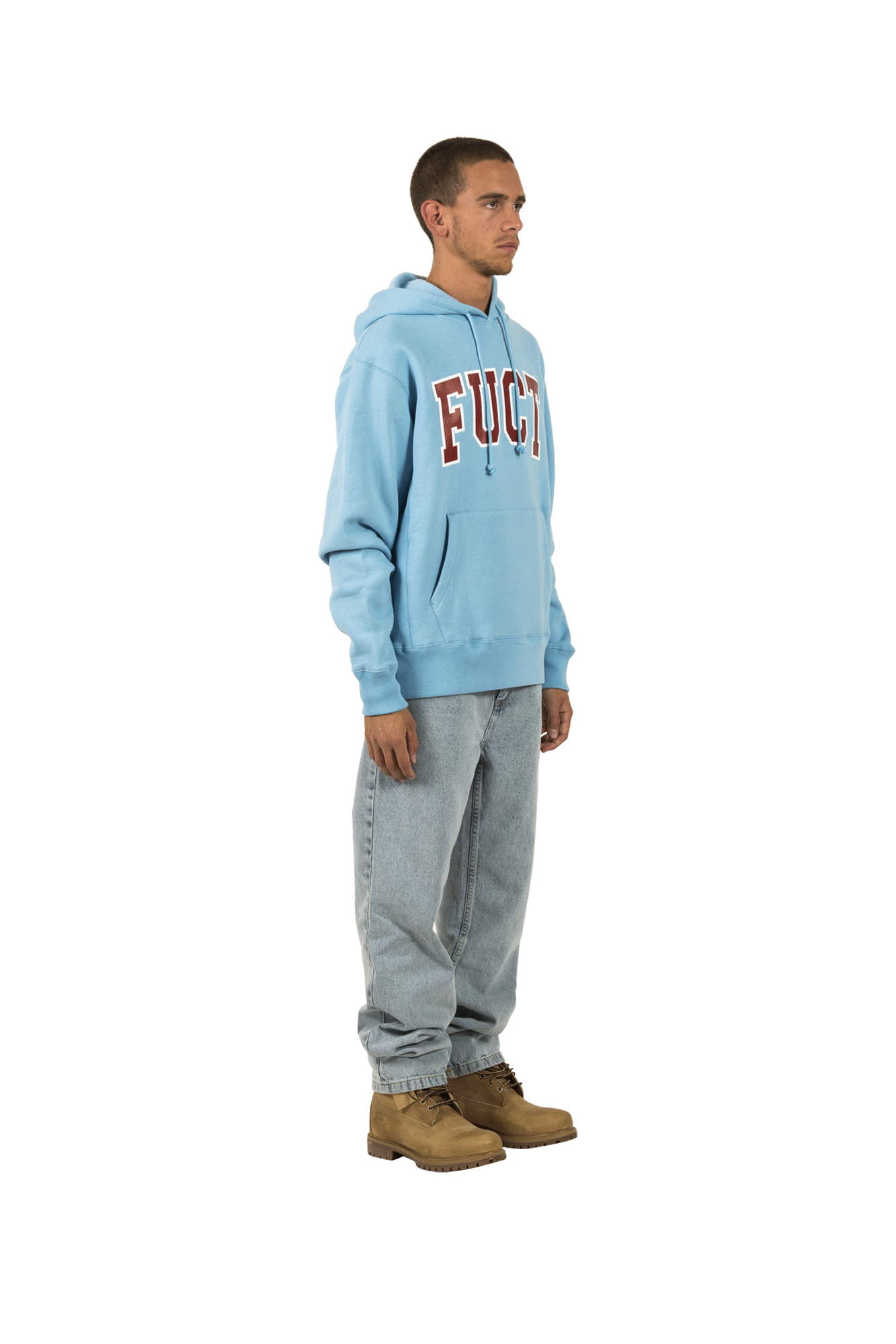 Fuct Felpe con cappuccio ACADEMY Hooded sweatshirt Blu FSU19007#000#BLUE#XXL - One Block Down