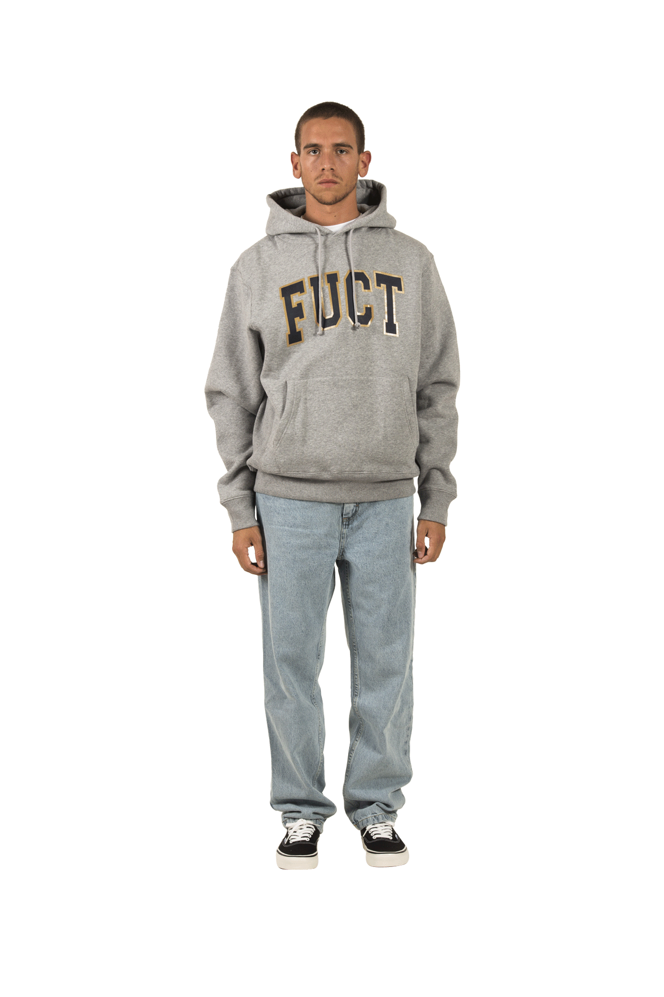 Fuct Felpe con cappuccio ACADEMY Hooded sweatshirt Grigio FSU19007#000#GREY#S - One Block Down