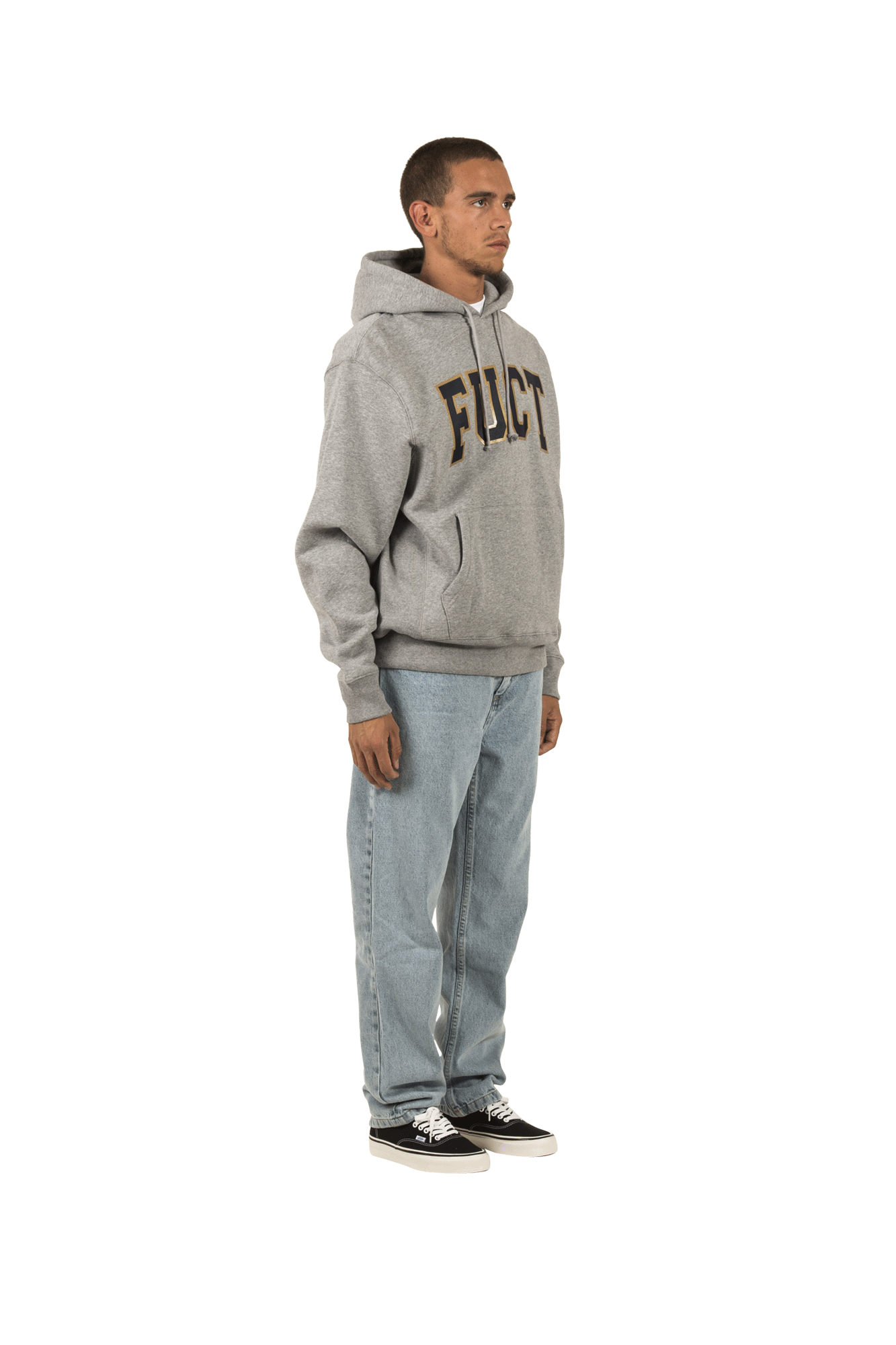 Fuct Felpe con cappuccio ACADEMY Hooded sweatshirt Grigio FSU19007#000#GREY#S - One Block Down