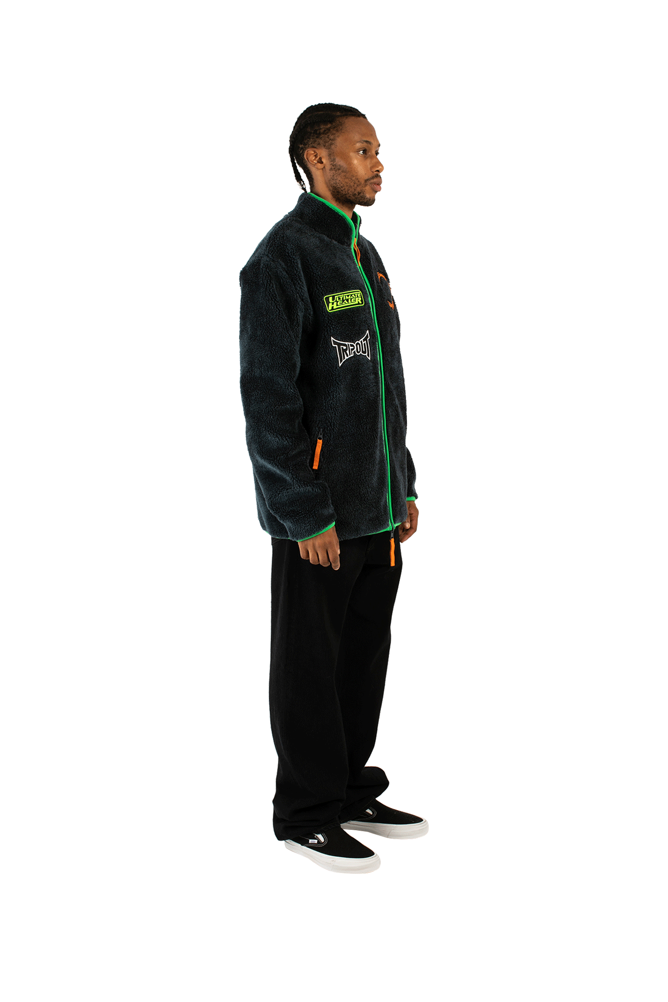 Reversible Polar Fleece Zip Thru Jacket