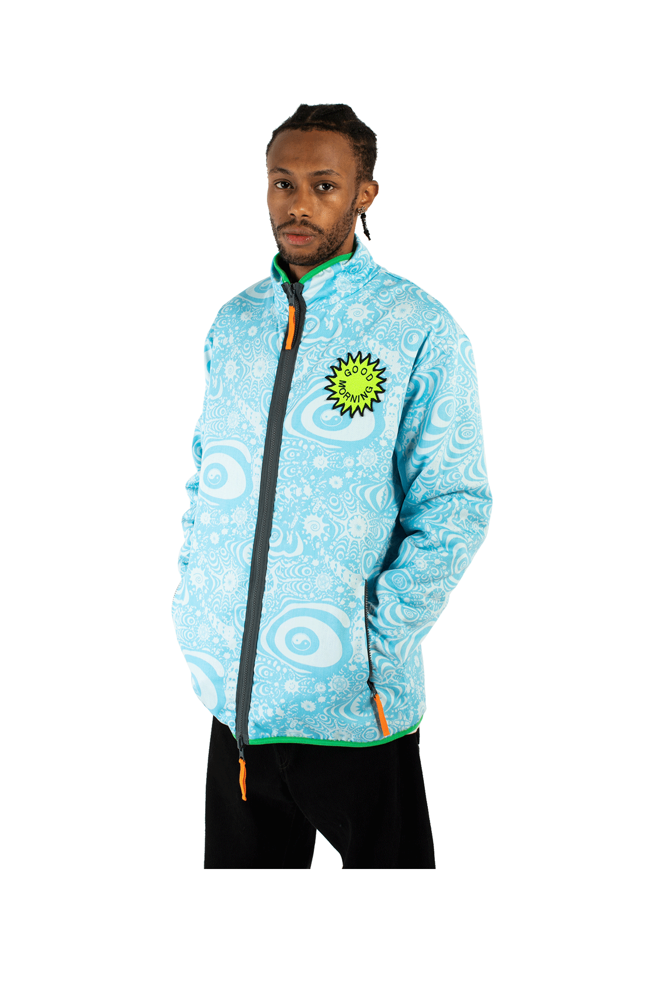 Reversible Polar Fleece Zip Thru Jacket