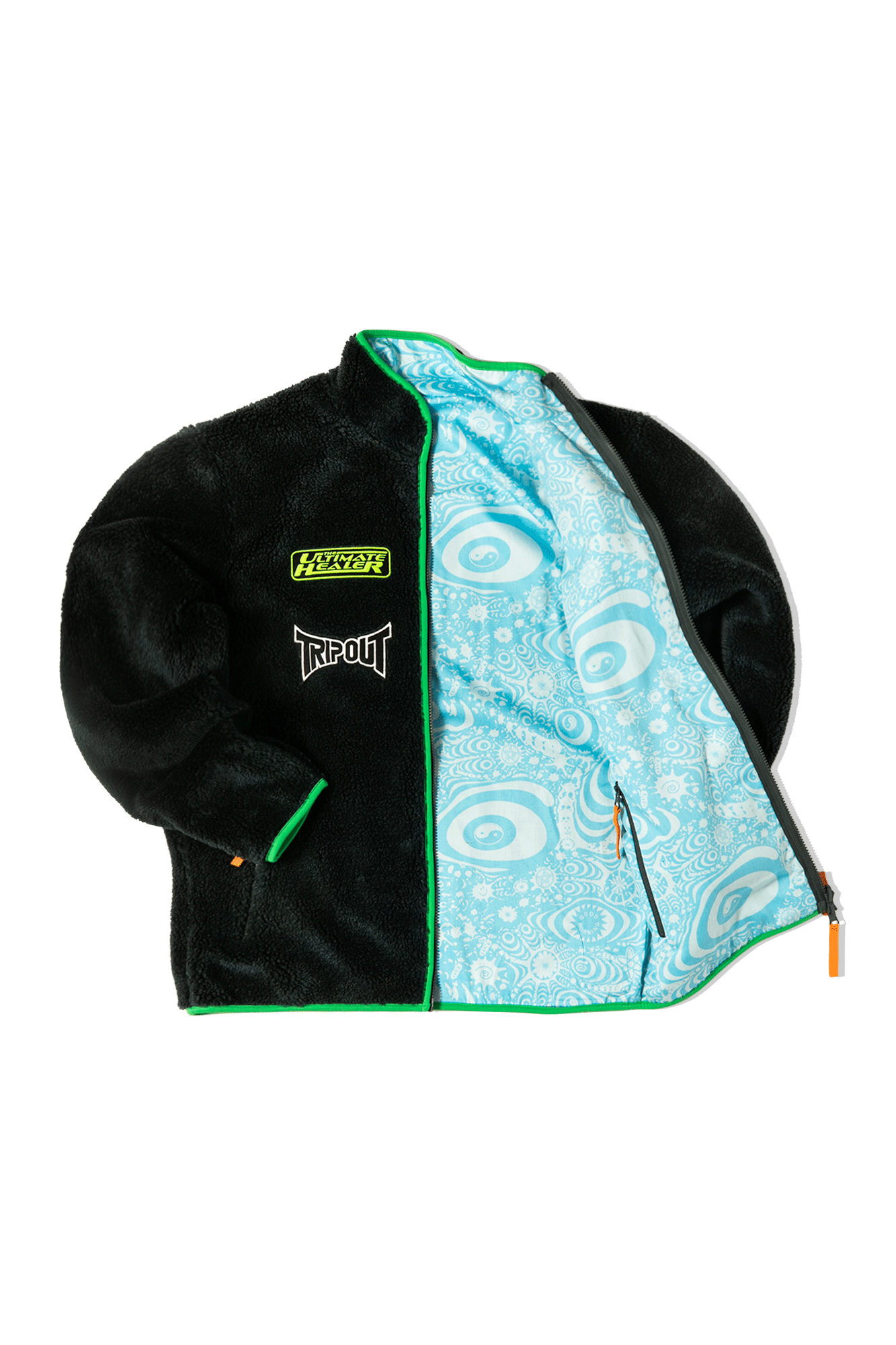 Reversible Polar Fleece Zip Thru Jacket