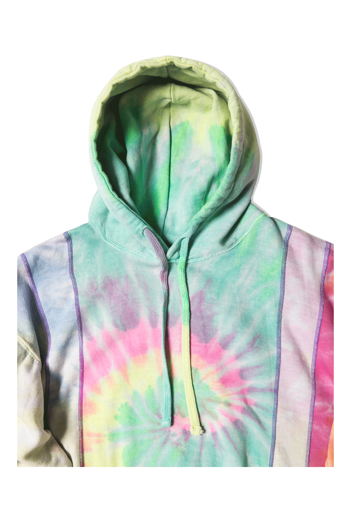 Tie Dye 5 Cuts Hooded Sweatshirt